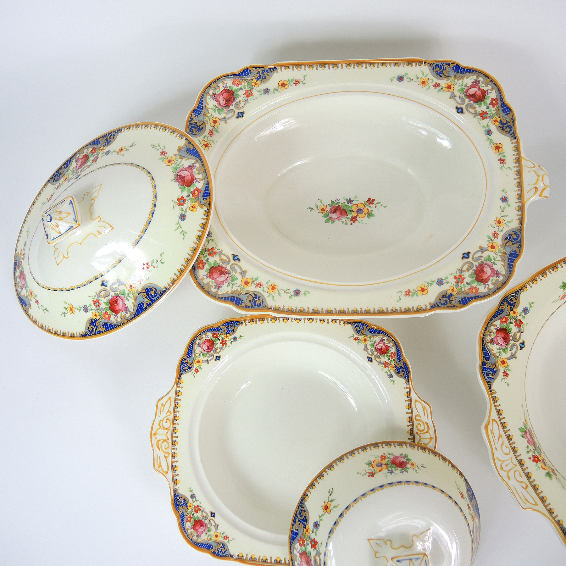 Vintage W.H. Grindley Ivory English China Dinnerware EBTH