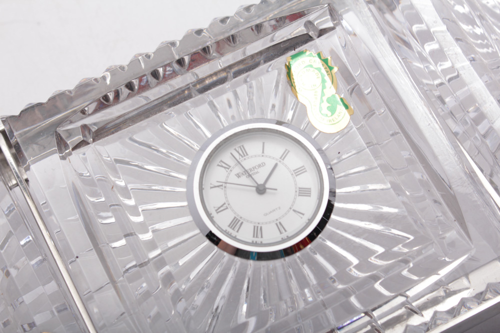 Waterford Crystal Executive Desk Set and Marquis by Waterford Bowl EBTH