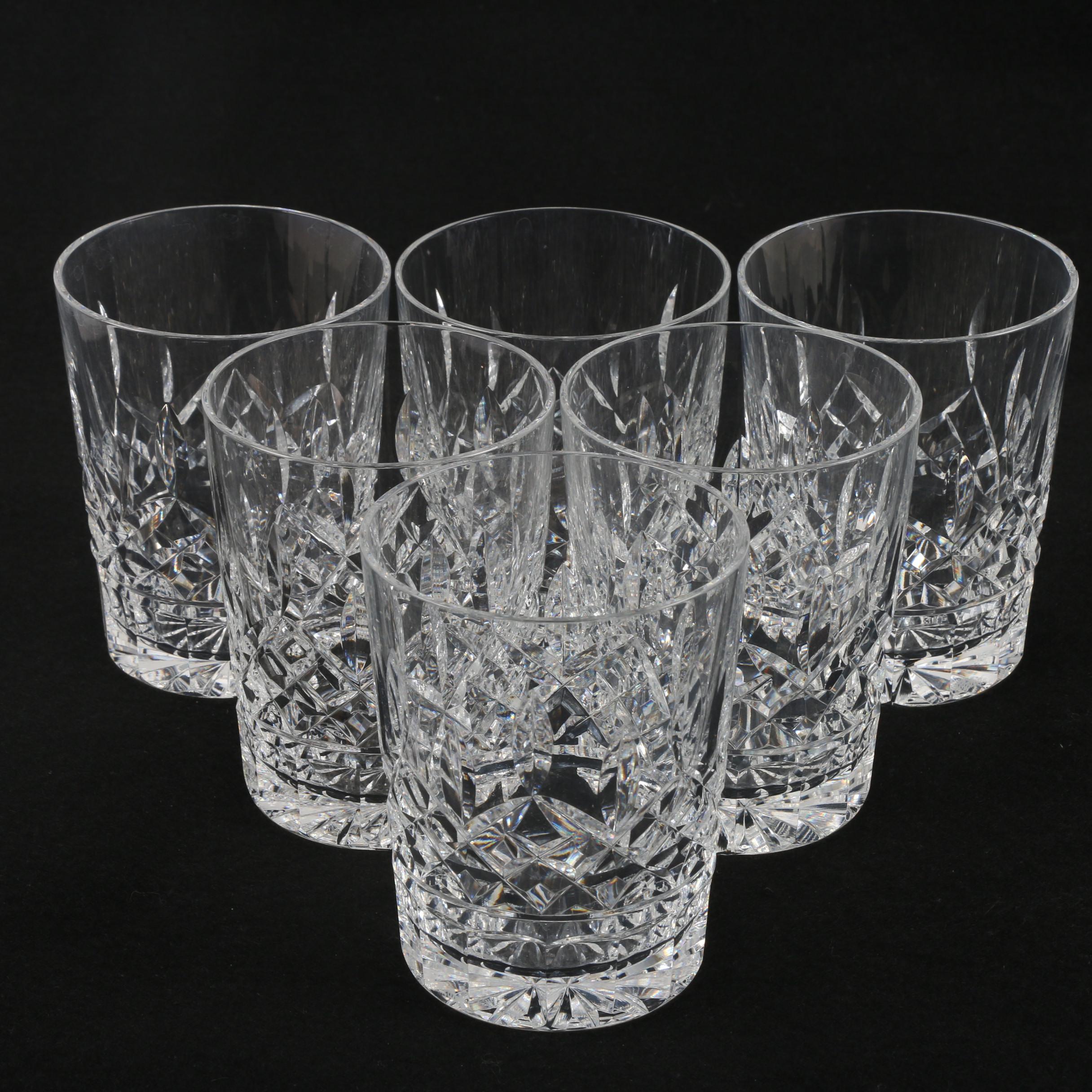 Waterford Crystal "Lismore" Double Old Fashioned Glasses EBTH