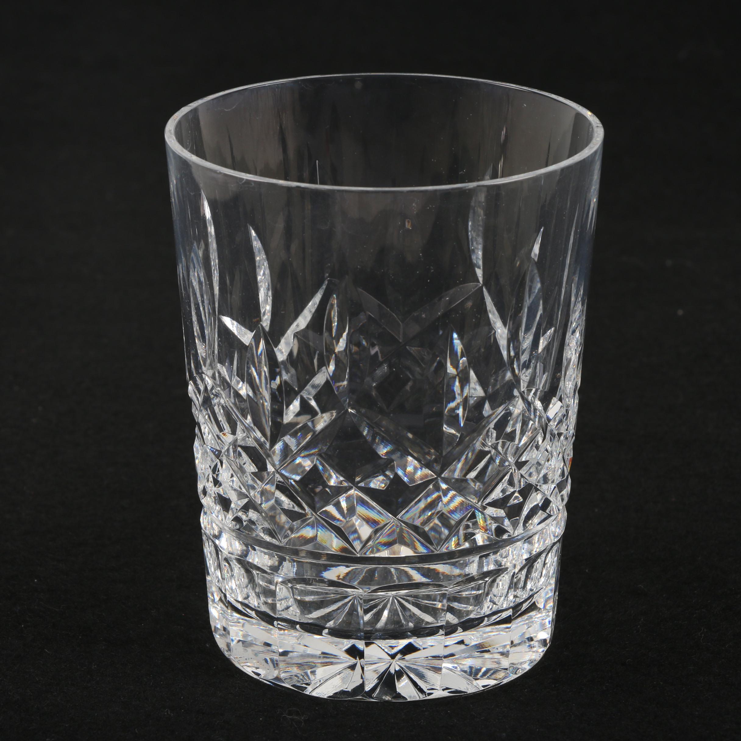 Waterford Crystal "Lismore" Double Old Fashioned Glasses EBTH