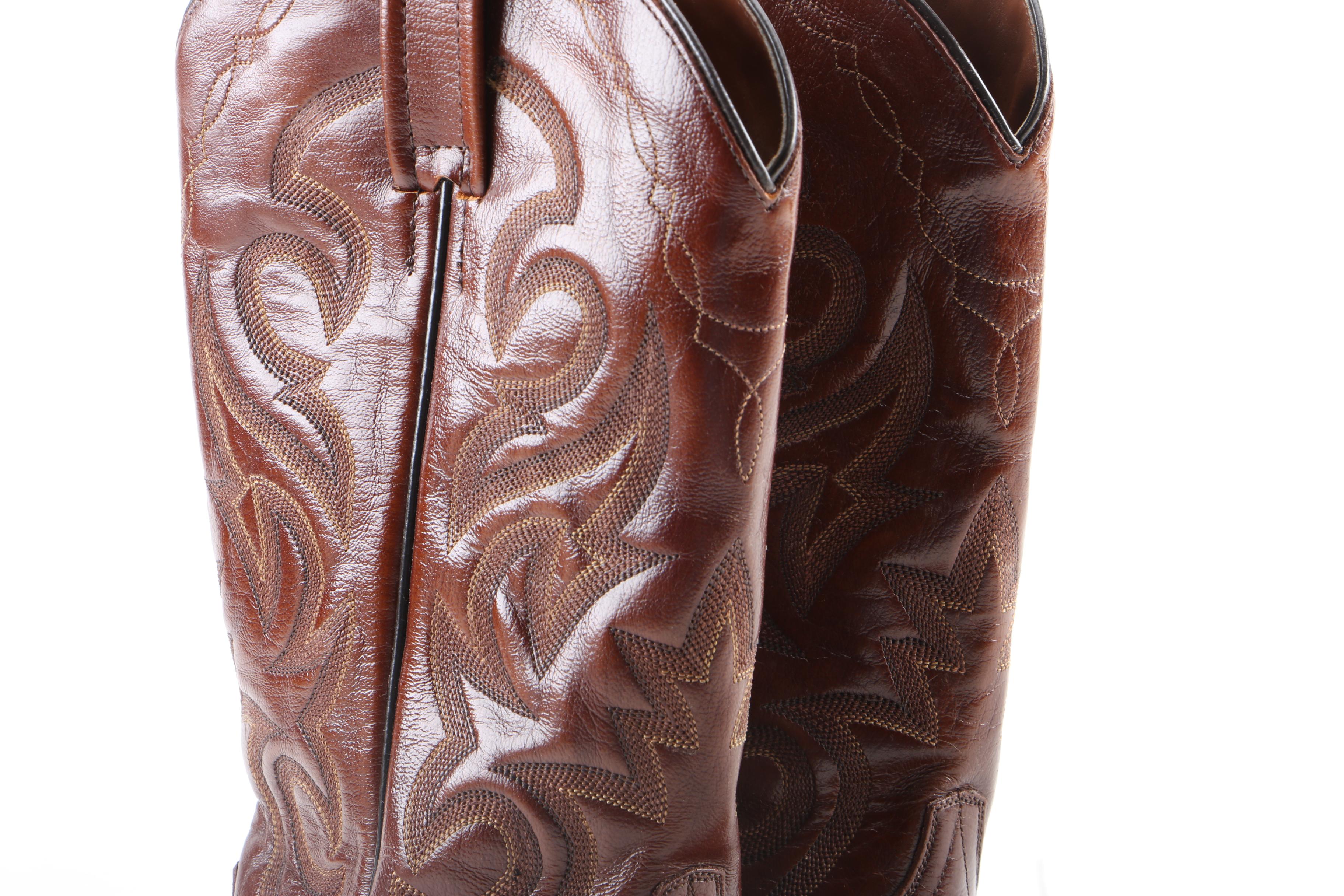 Men's Dan Post Brown Leather Western Boots | EBTH