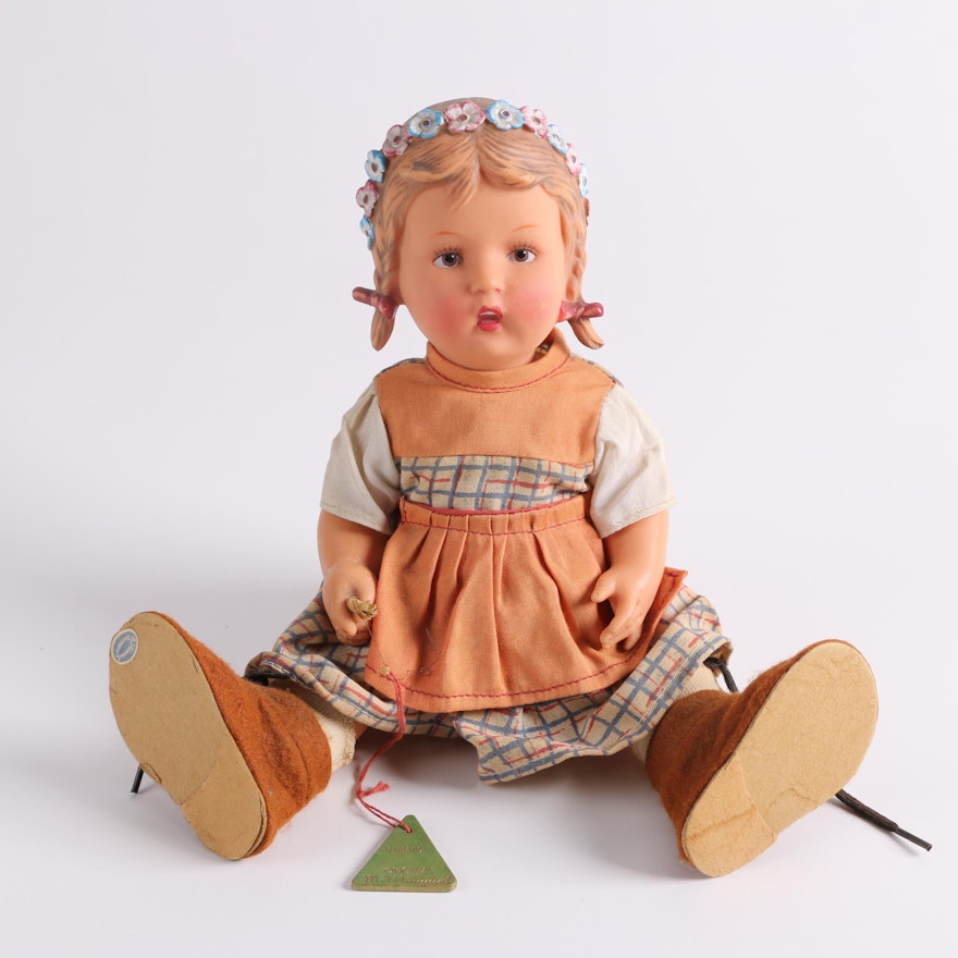 hoste forklare screech 1950s M.I. Hummel "Mariandl" Rubber Doll | EBTH