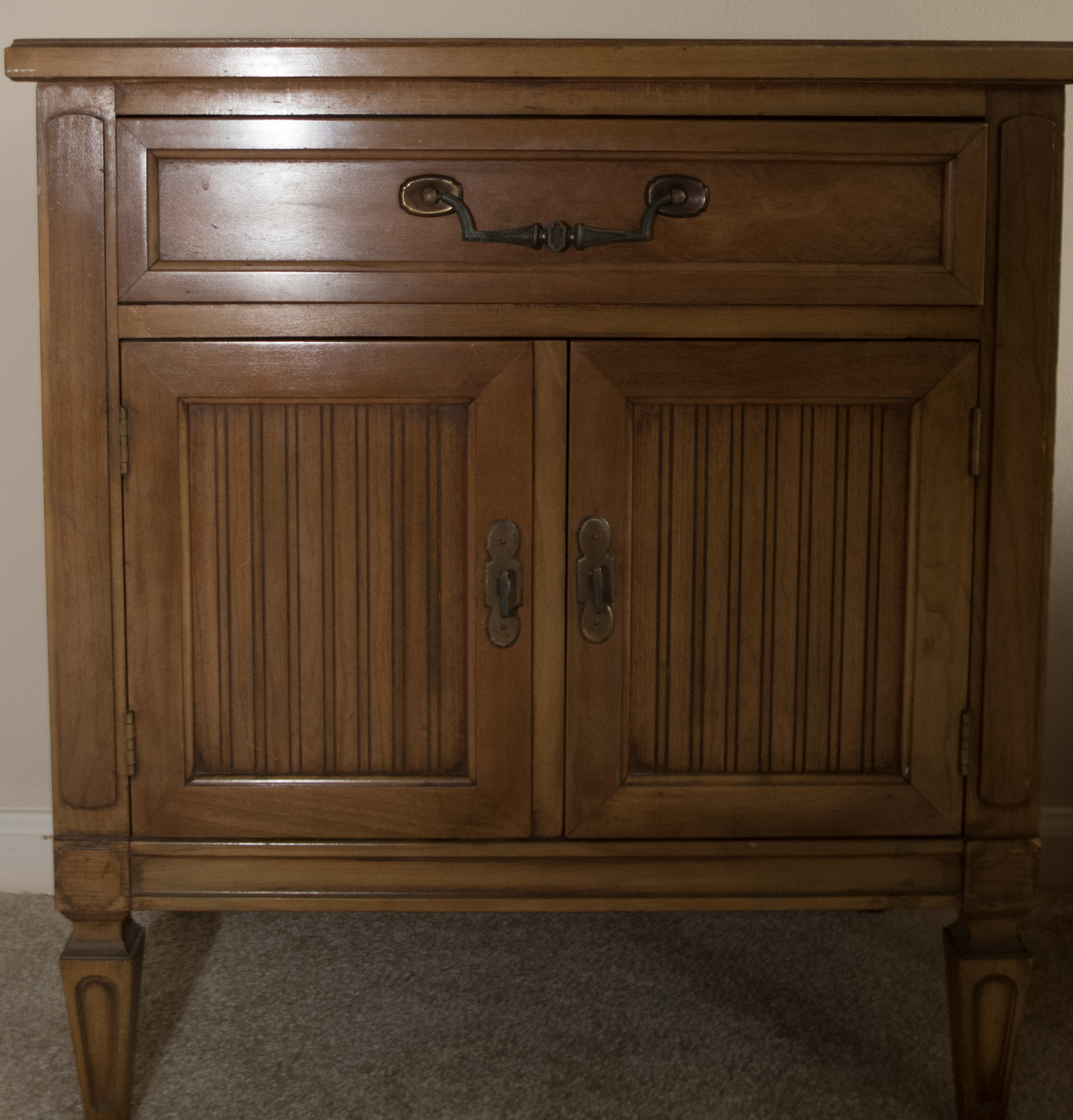 Vintage Oak Nightstand EBTH