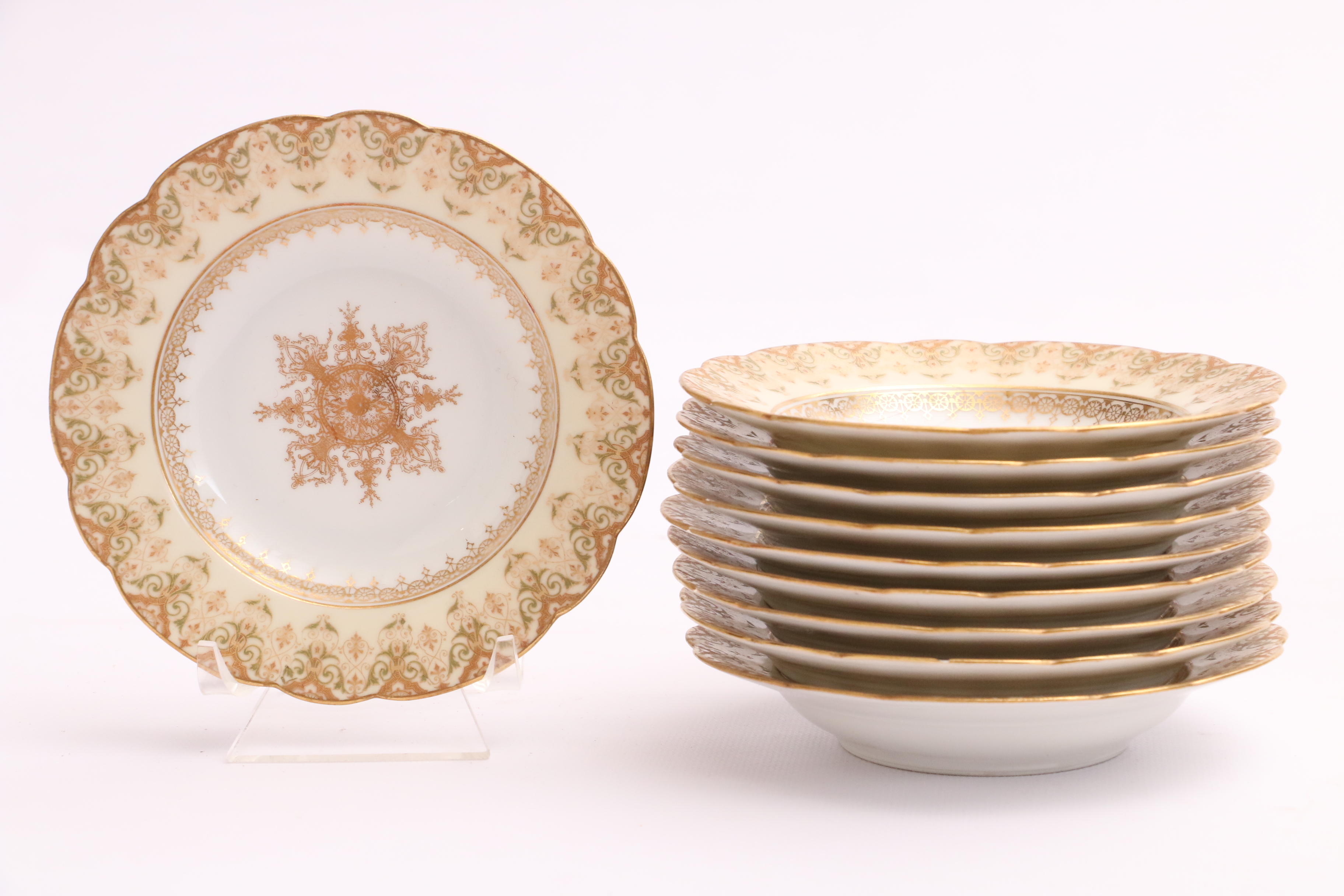 20th Century C. Ahrenfeldt Gold Tone Limoges Porcelain China EBTH