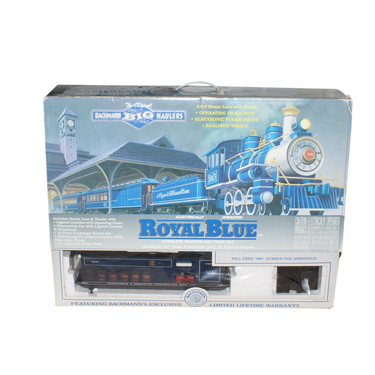 bachmann royal blue train set