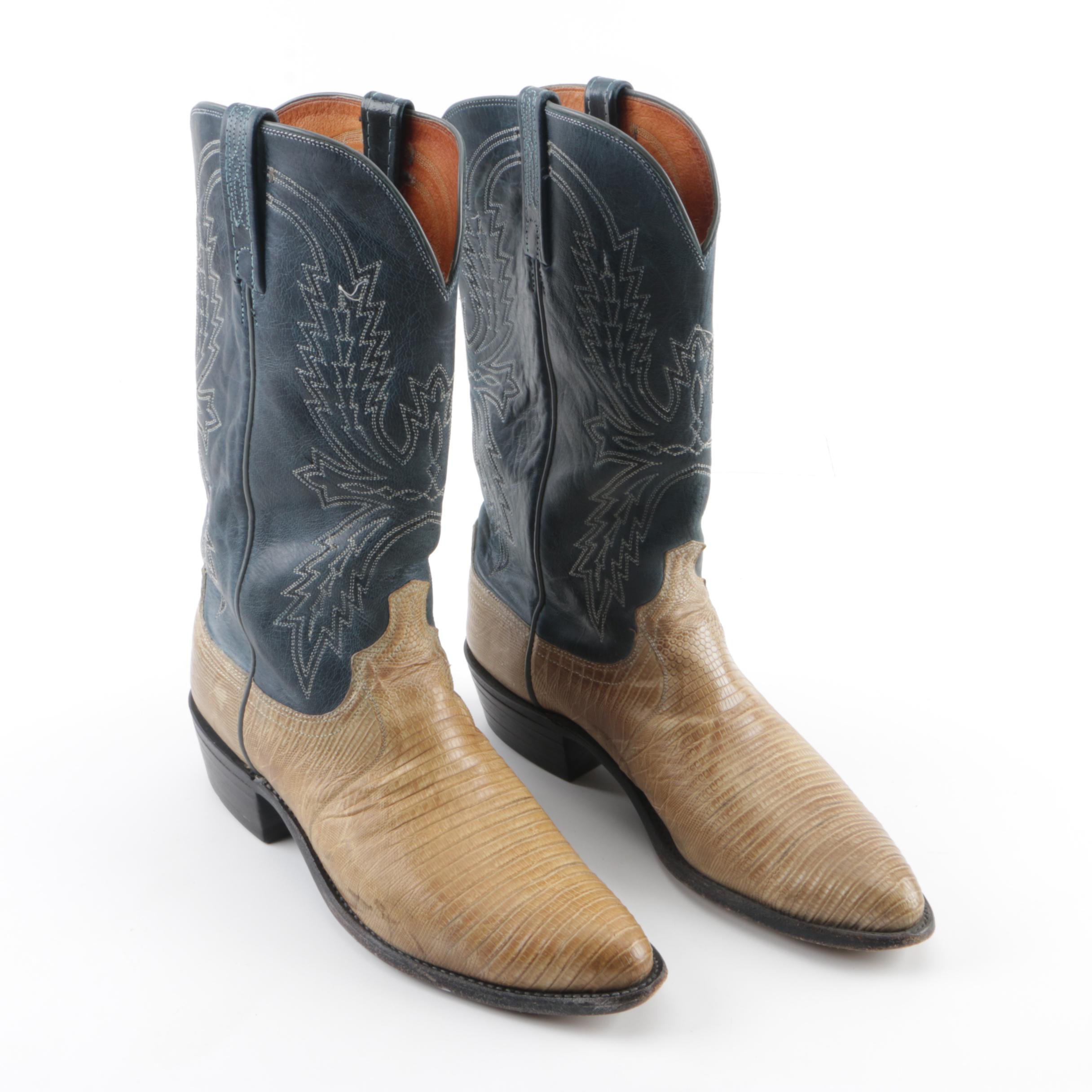 lucchese lizard skin boots