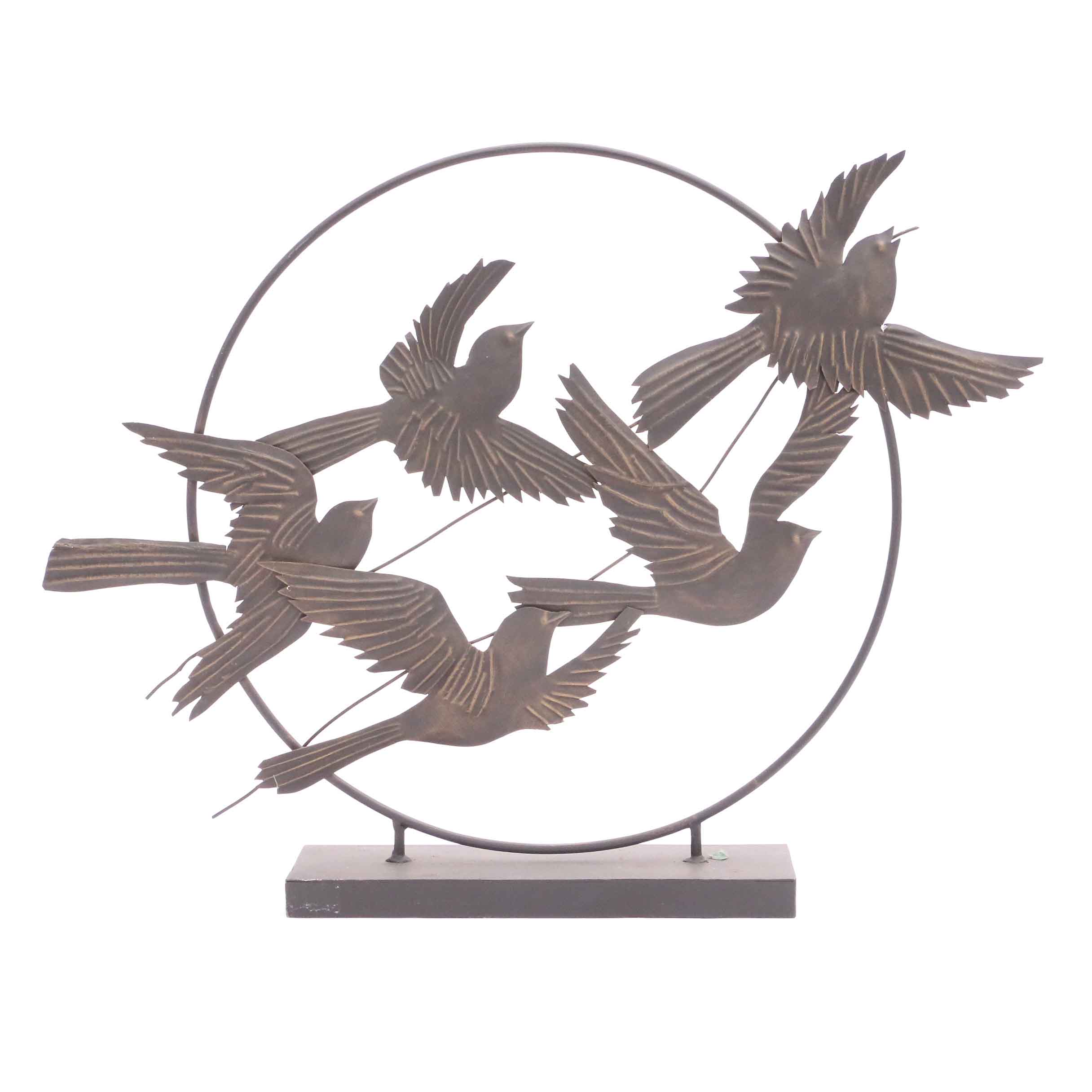 Metal Birds in Flight Decorative Sculpture EBTH