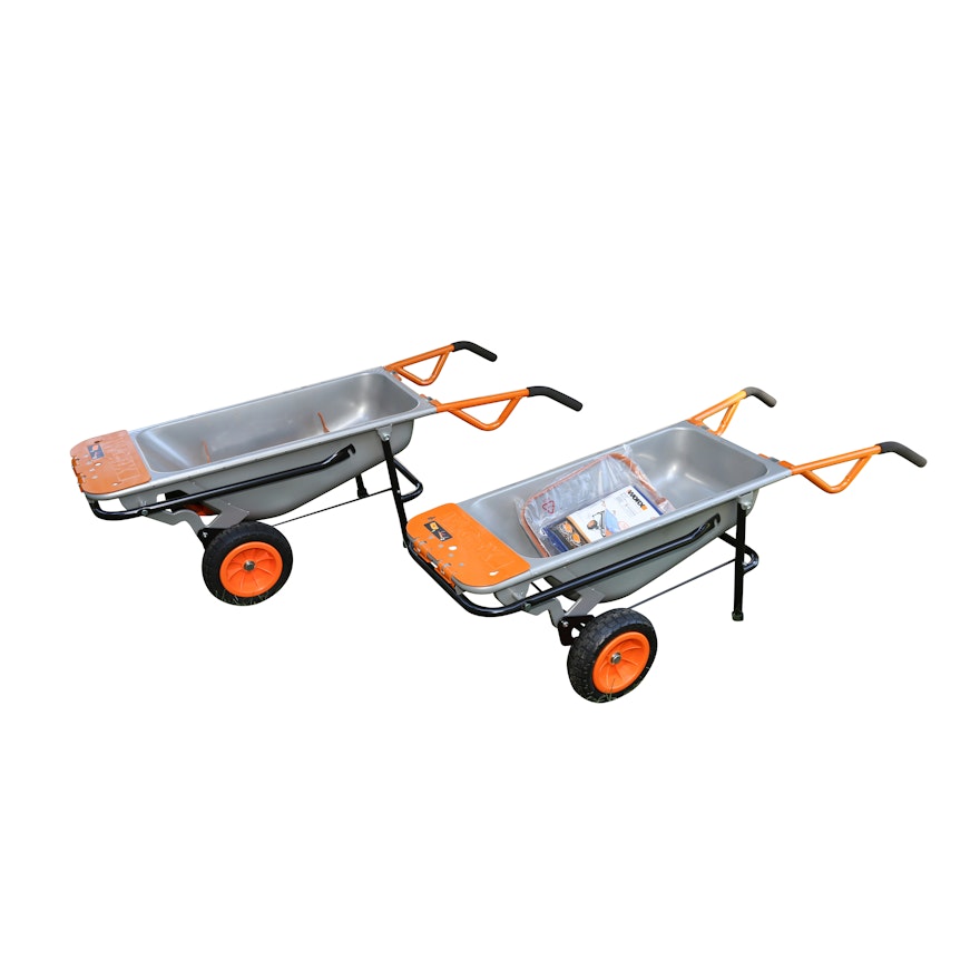 Worx Aerocart 8 In 1 Wheelbarrows Yard Carts Dollys Ebth