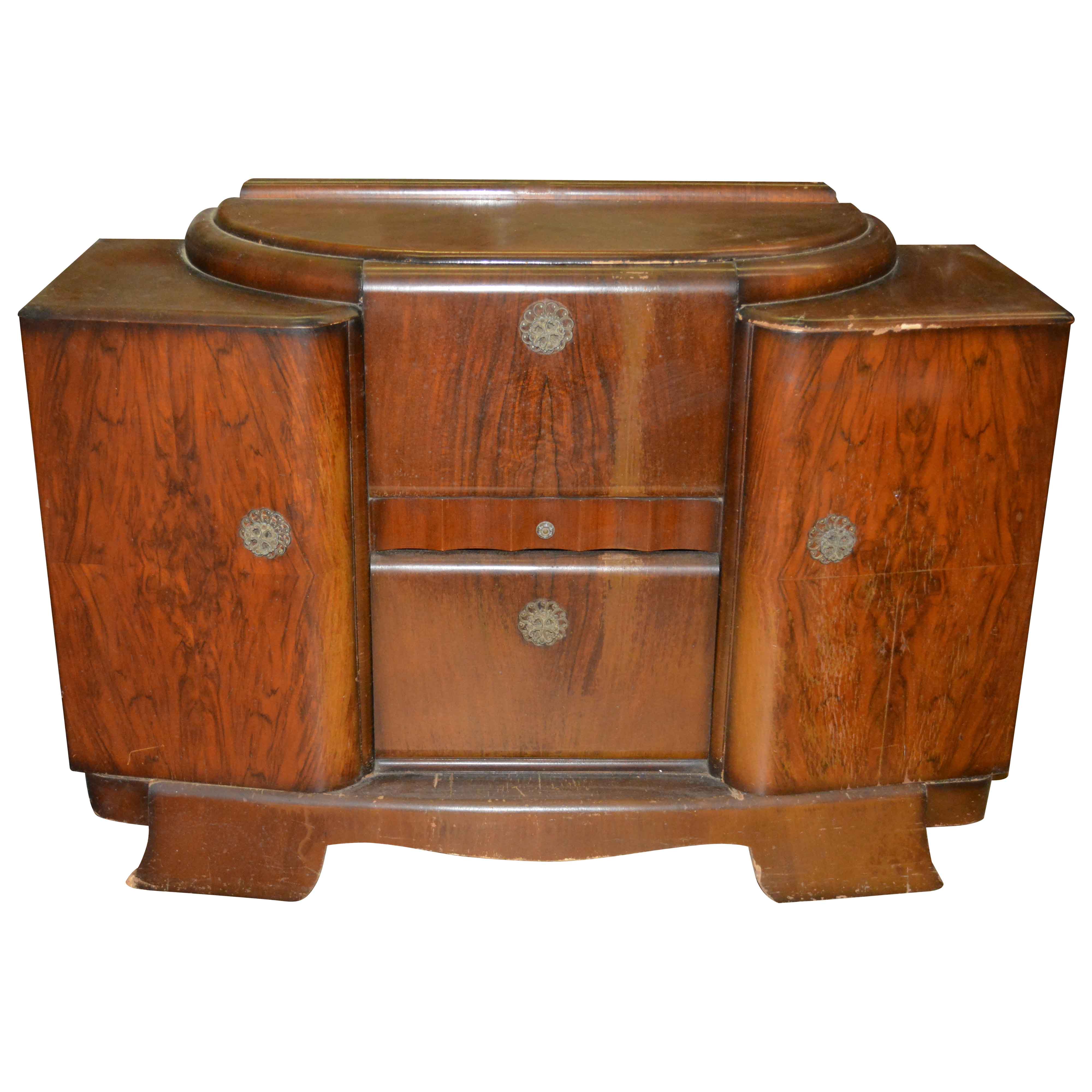 Art Deco Bar Cabinet Ebth