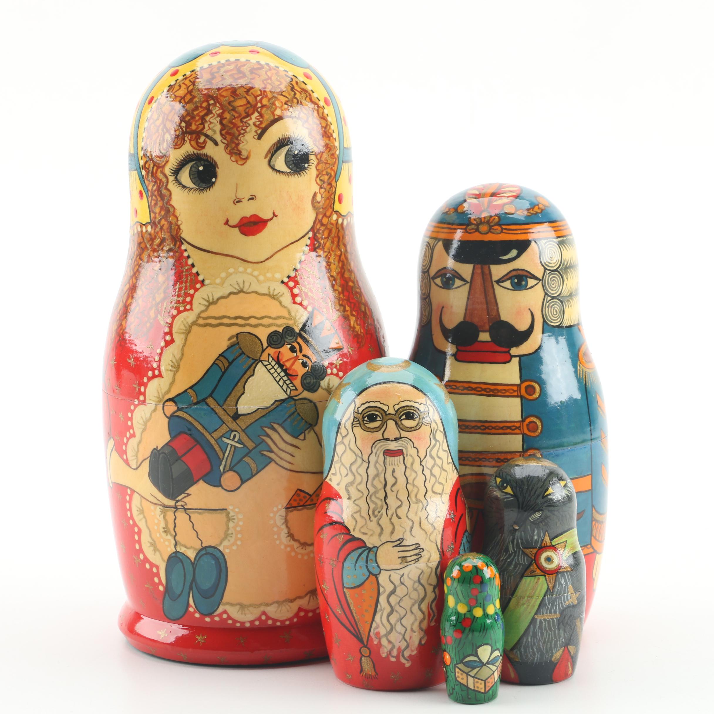 nutcracker russian nesting dolls