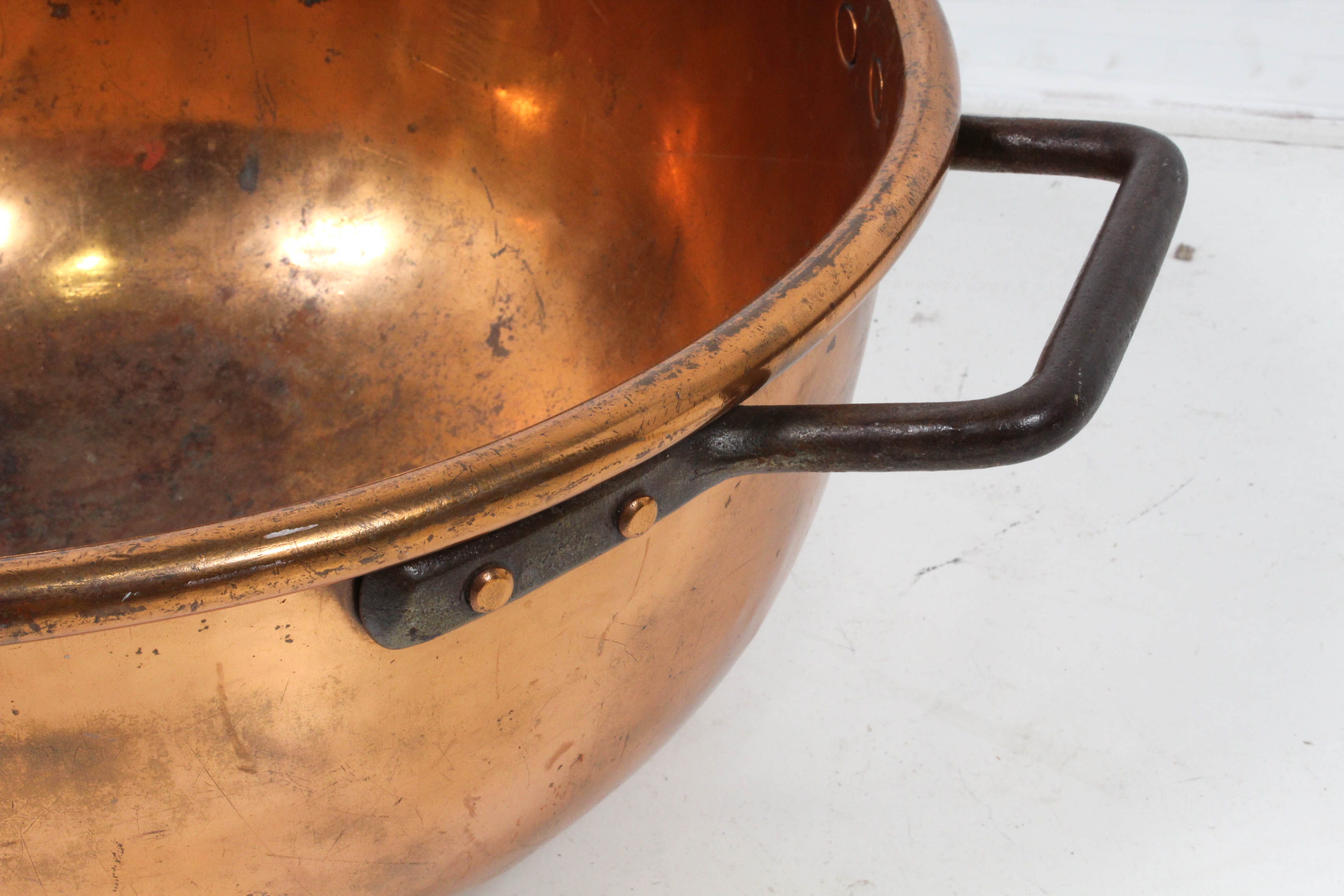 Antique Copper Apple Butter Kettle EBTH