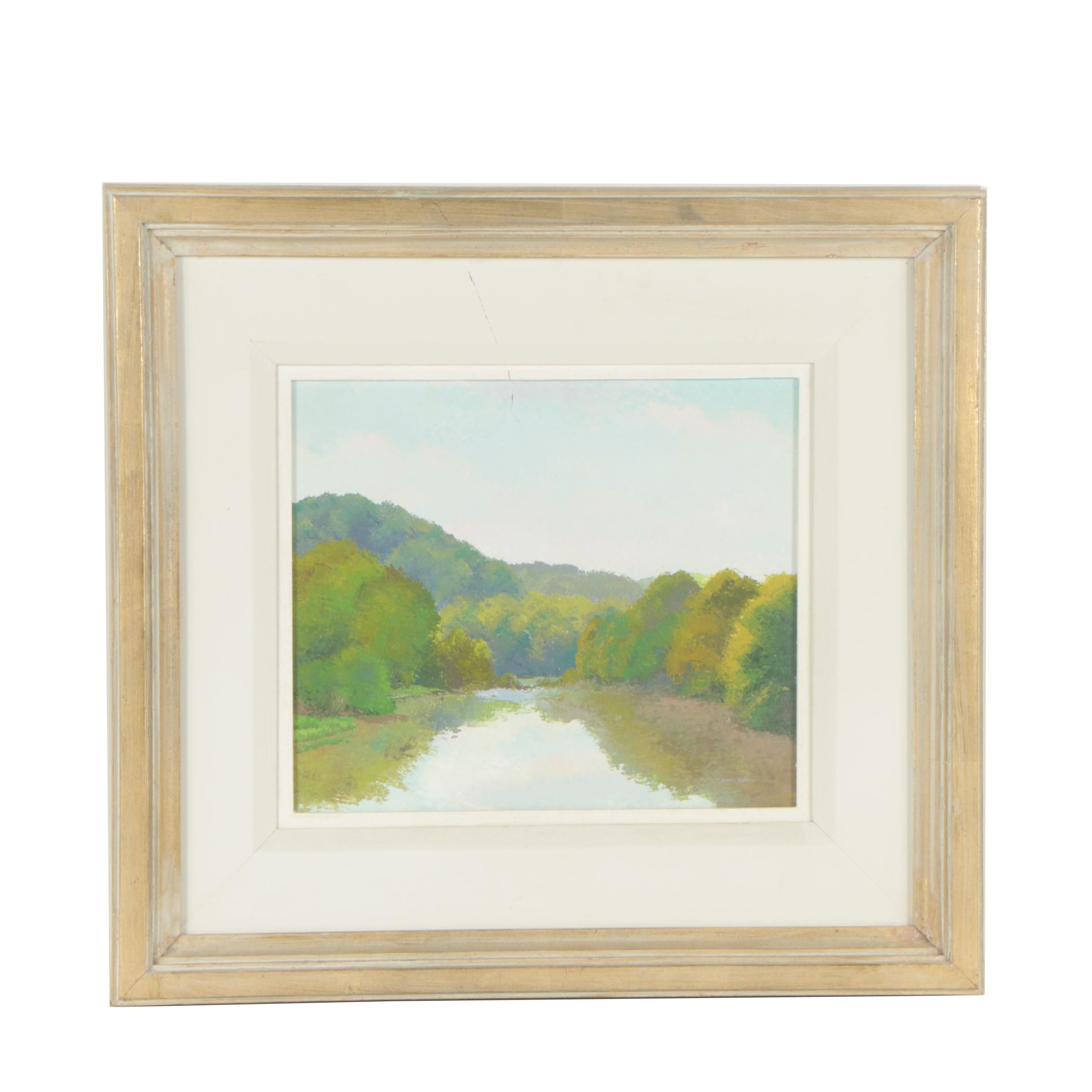 T. Sean Griffin Oil Painting "Summer Afternoon/Offutt Island" EBTH