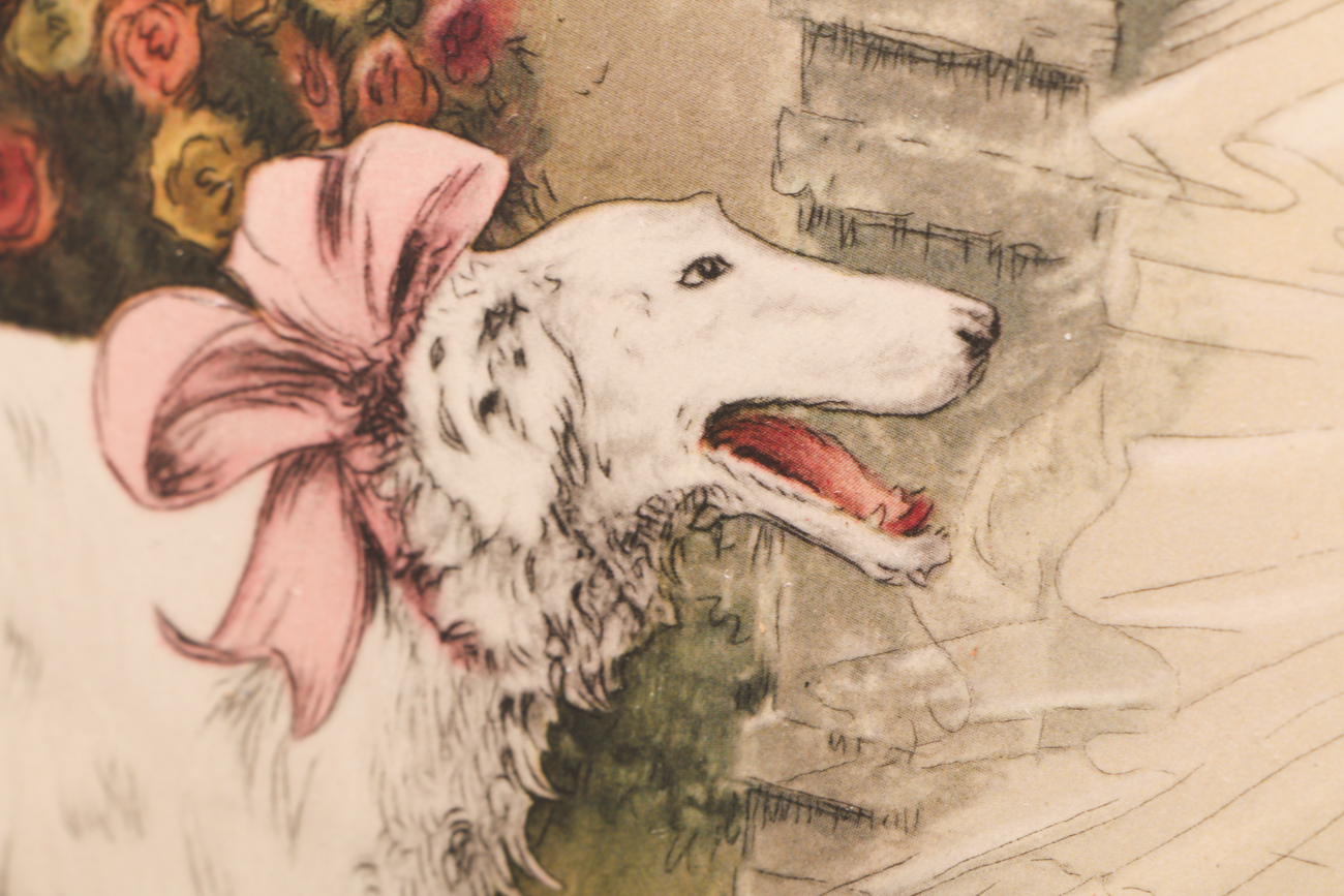 Courcelles Vintage Art Deco Style Print "In Repose" EBTH