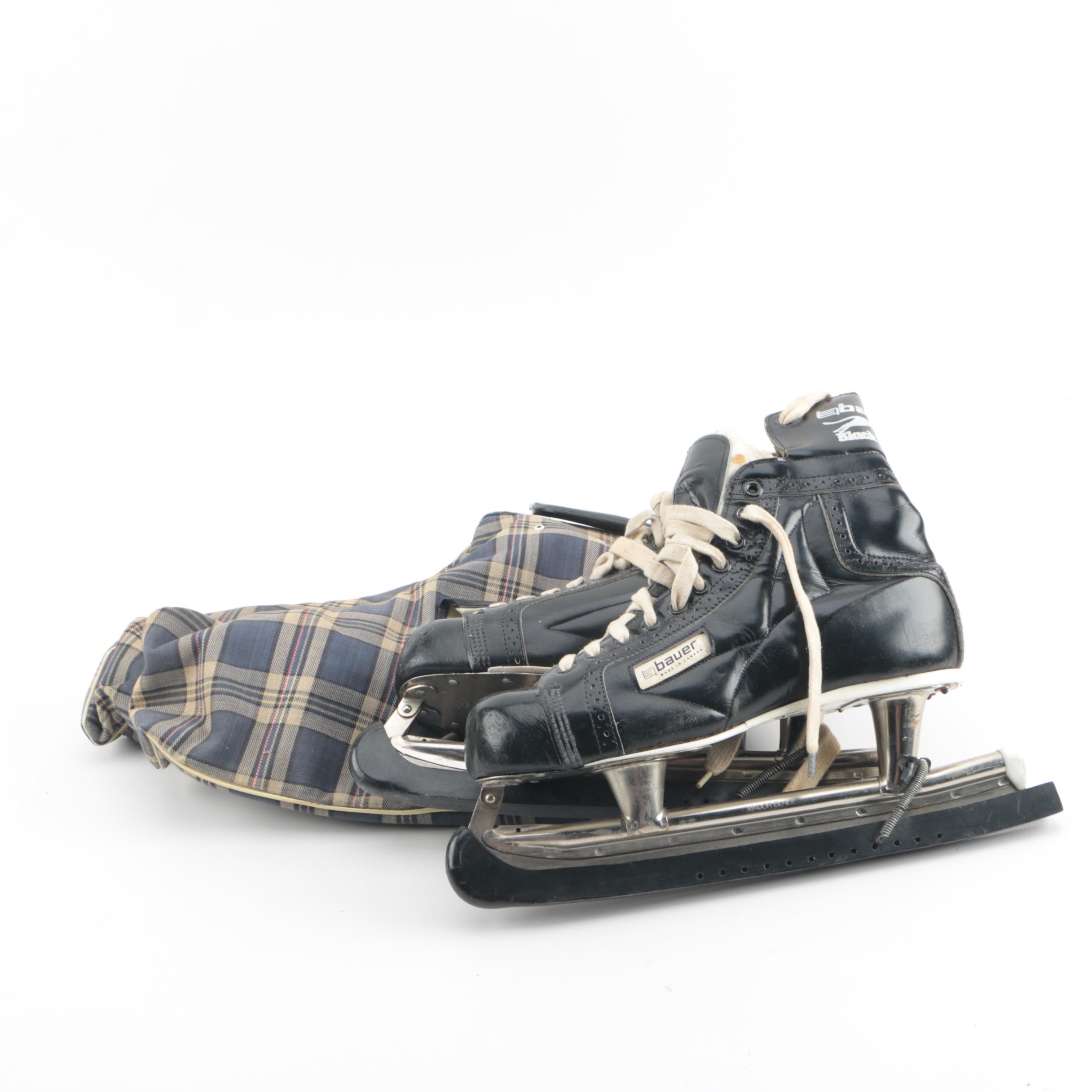 Bauer Black Panther Ice Skates with Storage Bags EBTH