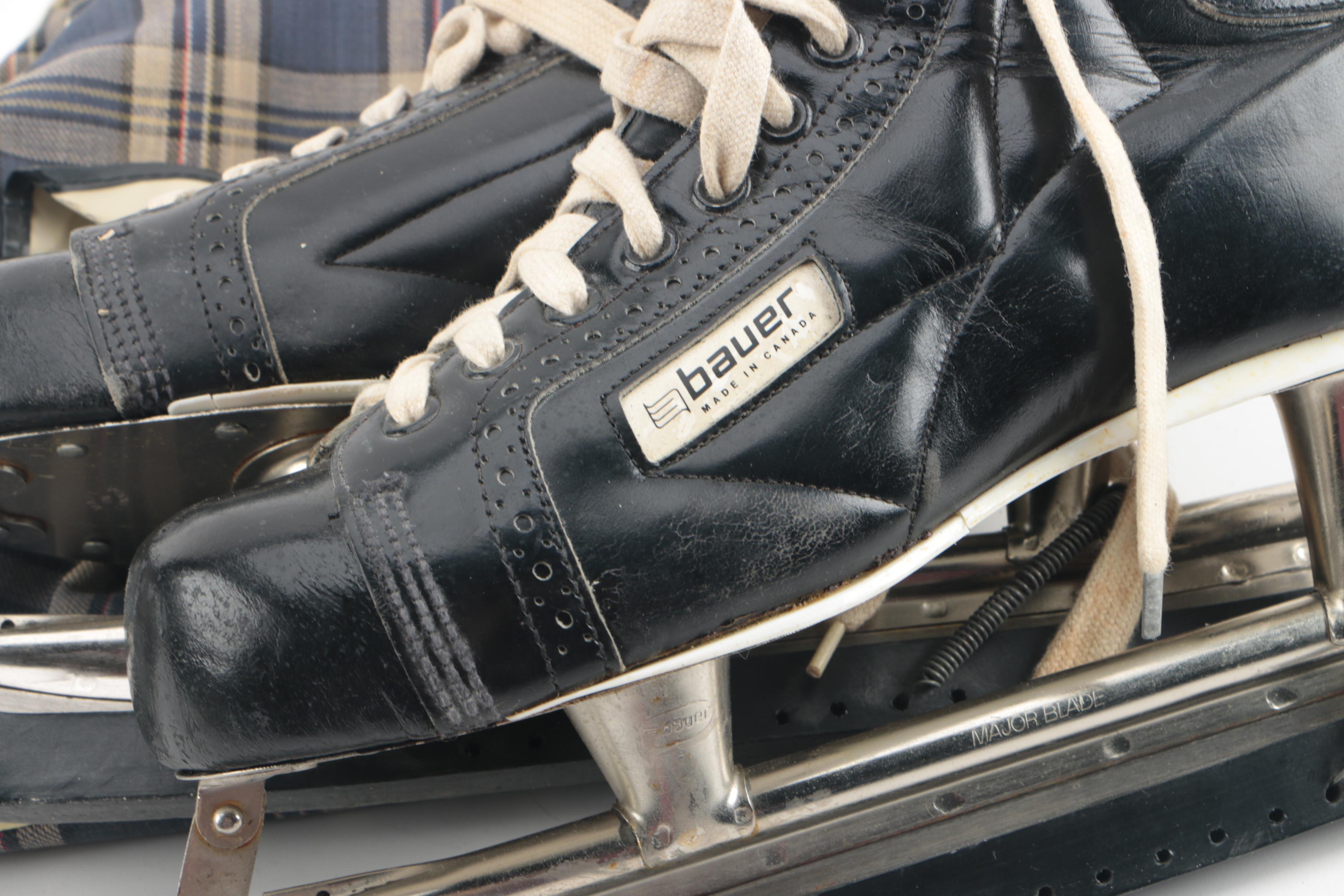 Bauer Black Panther Ice Skates with Storage Bags EBTH