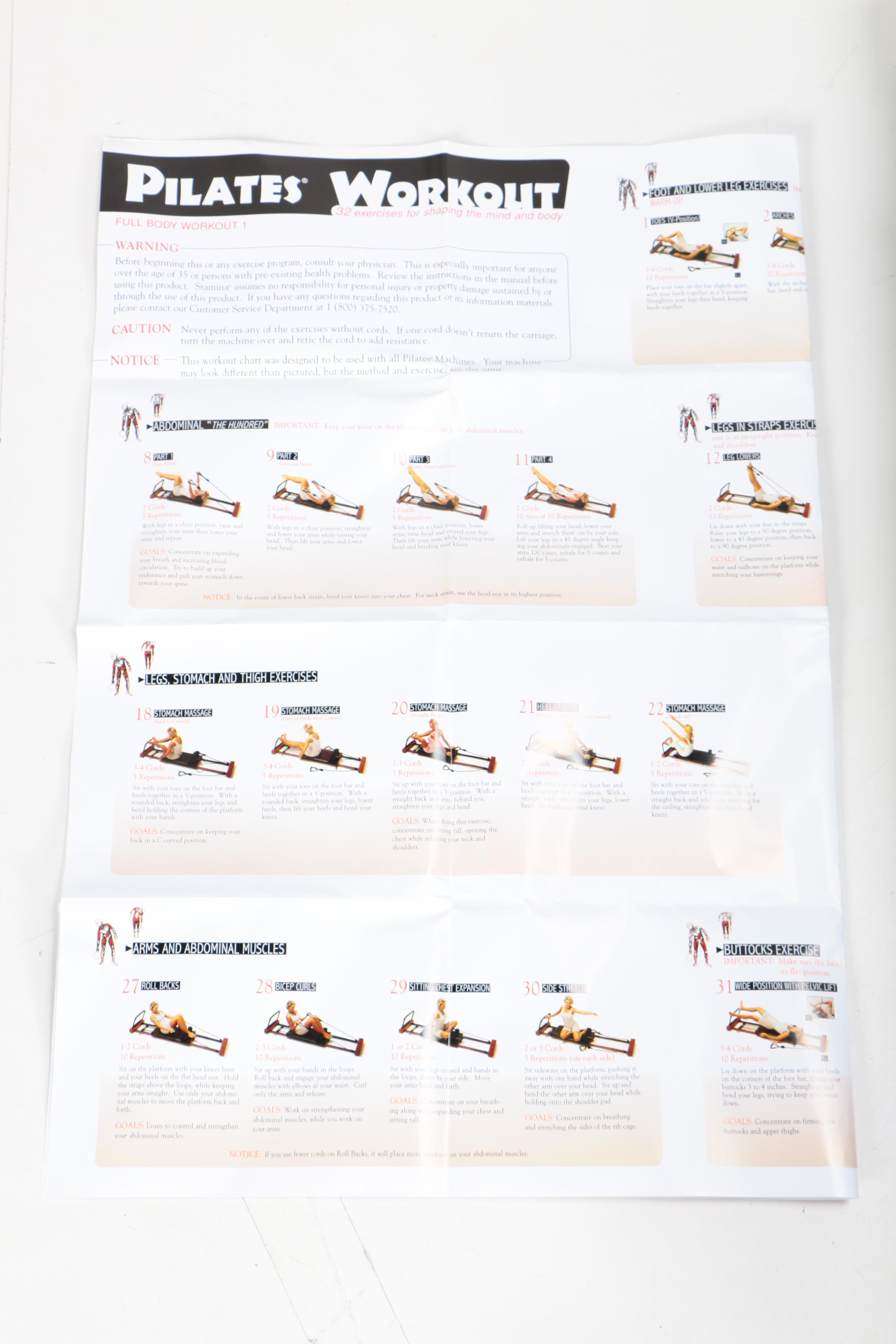 Stamina Products Pilates 4500 JP Exercise Machine EBTH