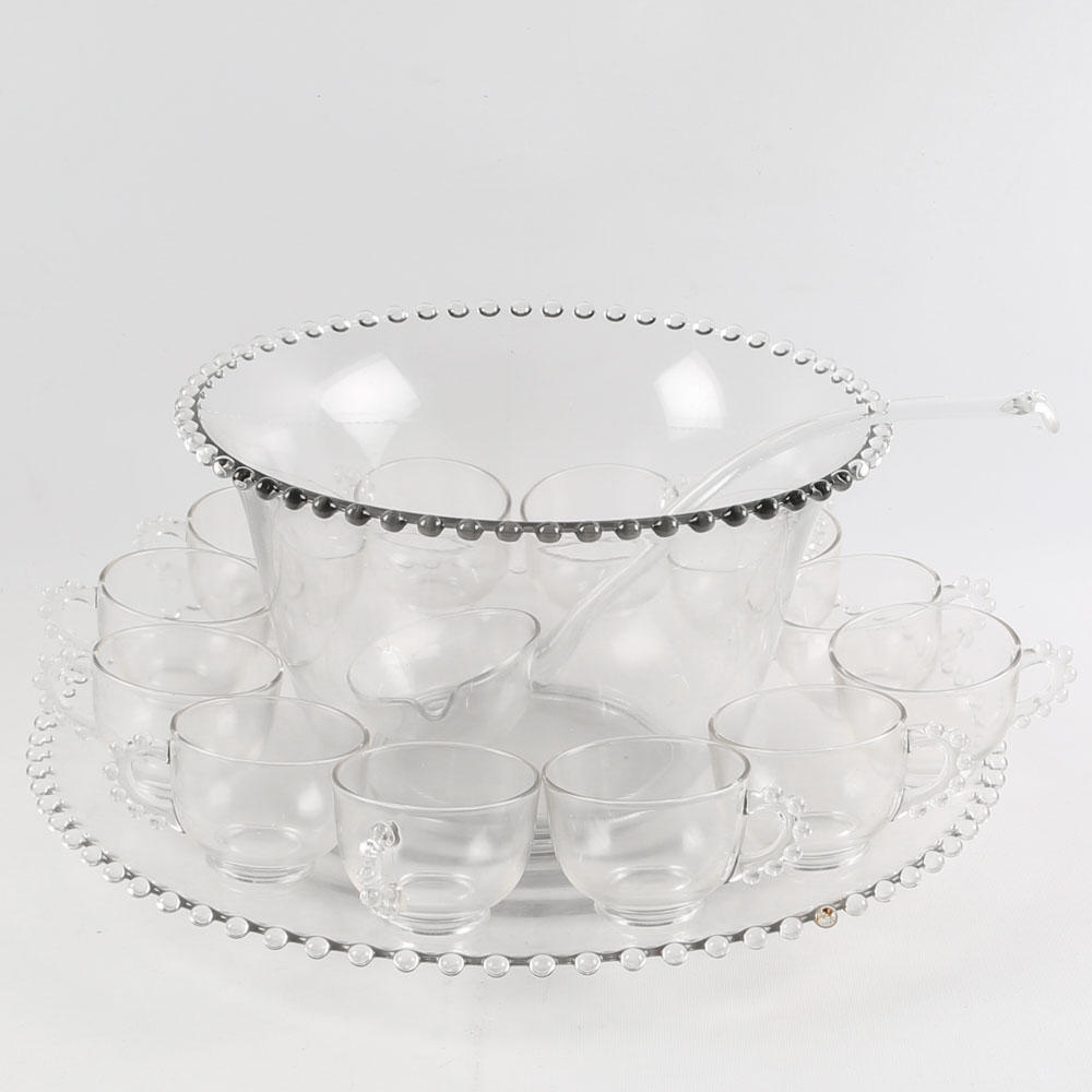 Vintage Imperial GlassOhio "Candlewick" Punch Bowl Set EBTH