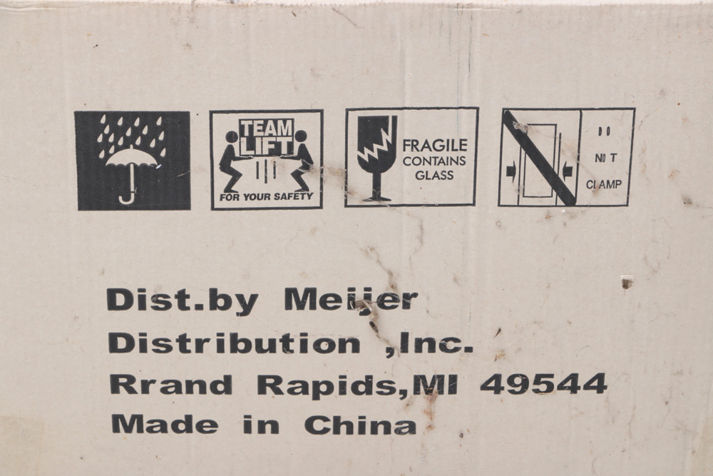 Meijer Patio Umbrella With Stand In Original Box EBTH