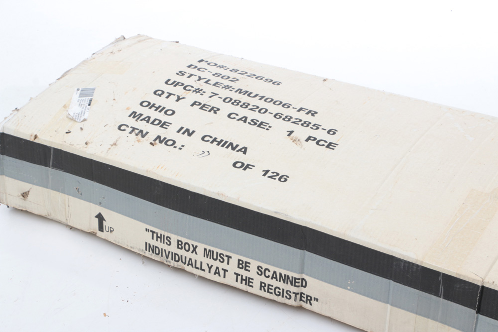 Meijer Patio Umbrella With Stand In Original Box EBTH