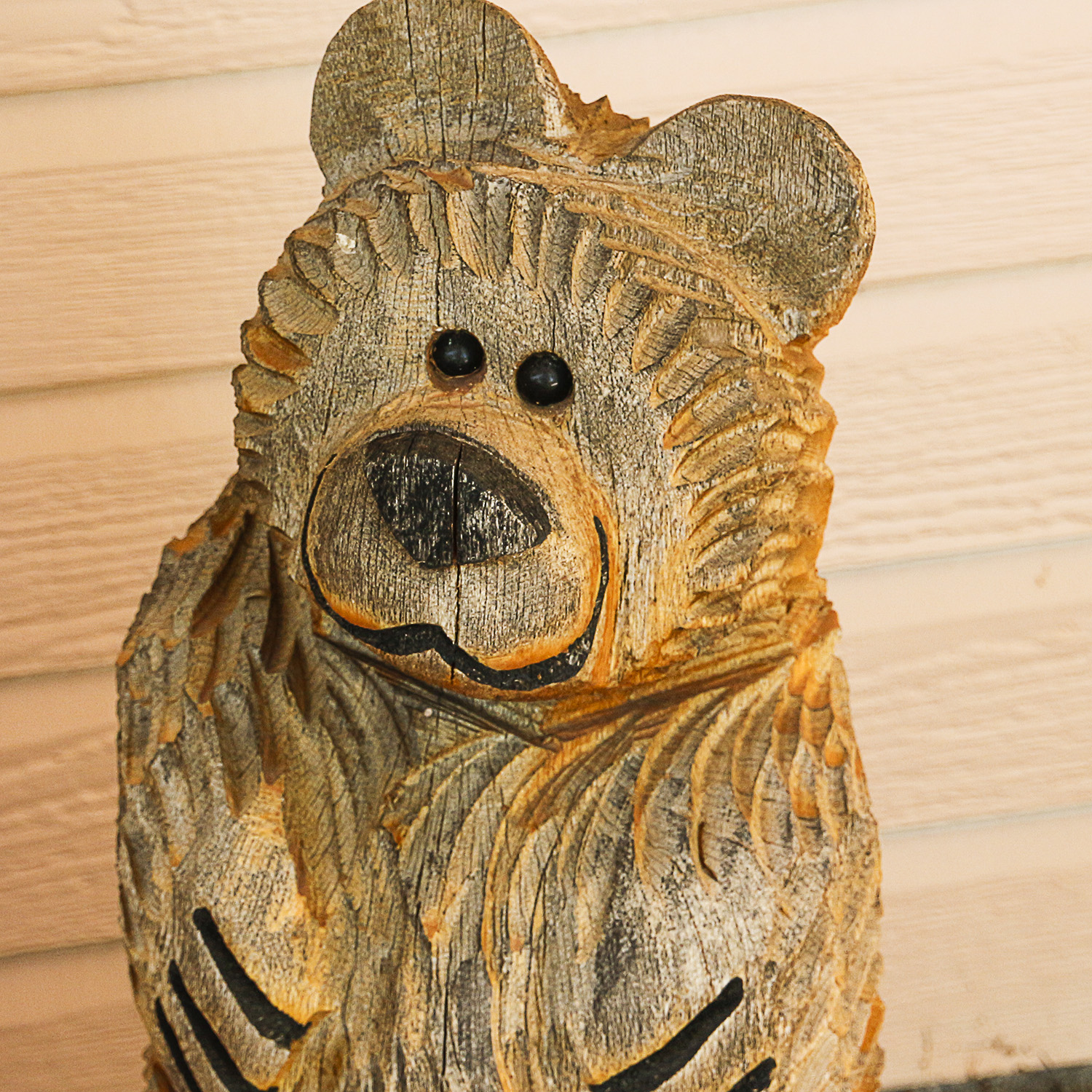 Carved Wooden Bear Statues EBTH
