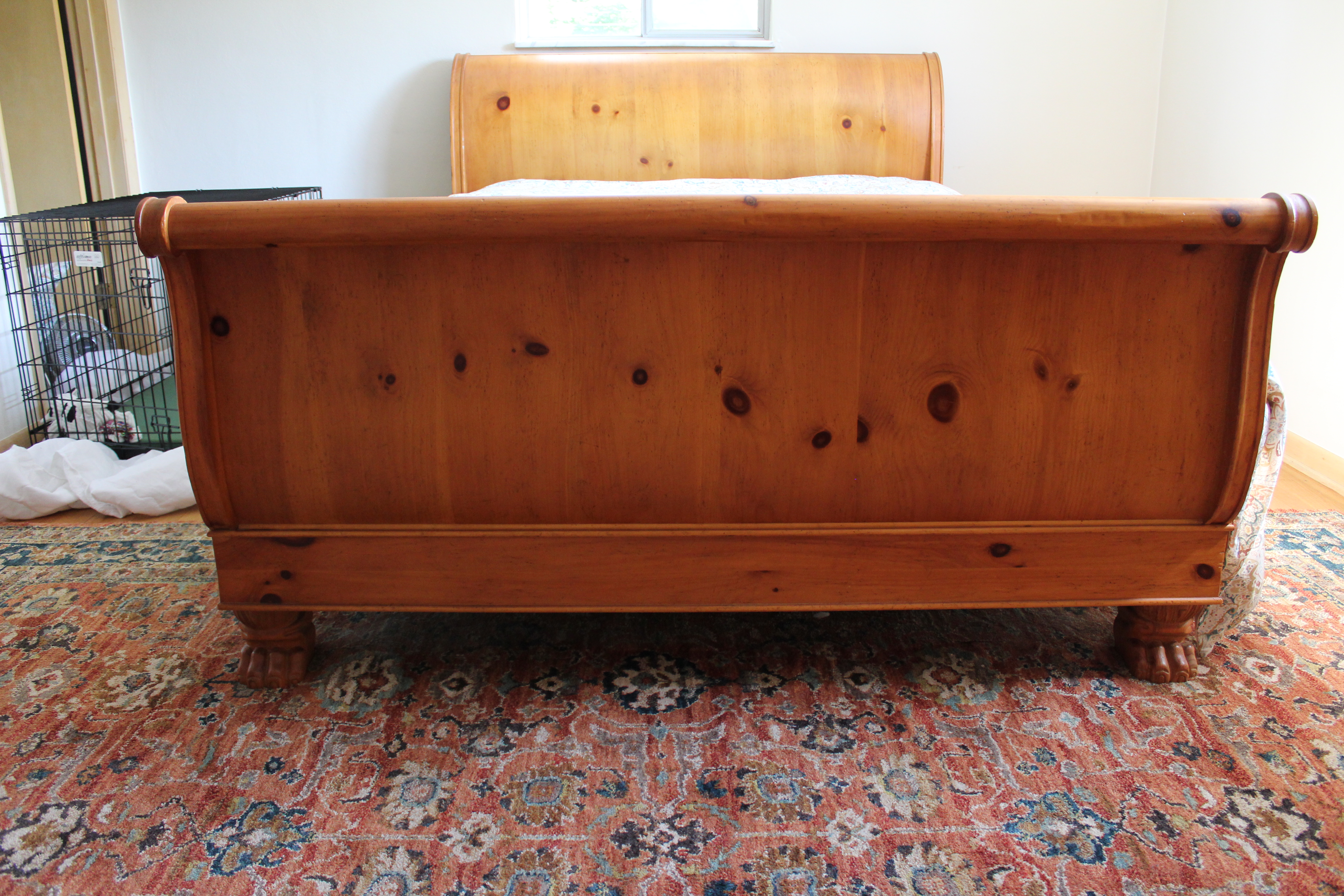 Baker Milling Road Pine Queen Sleigh Bed EBTH