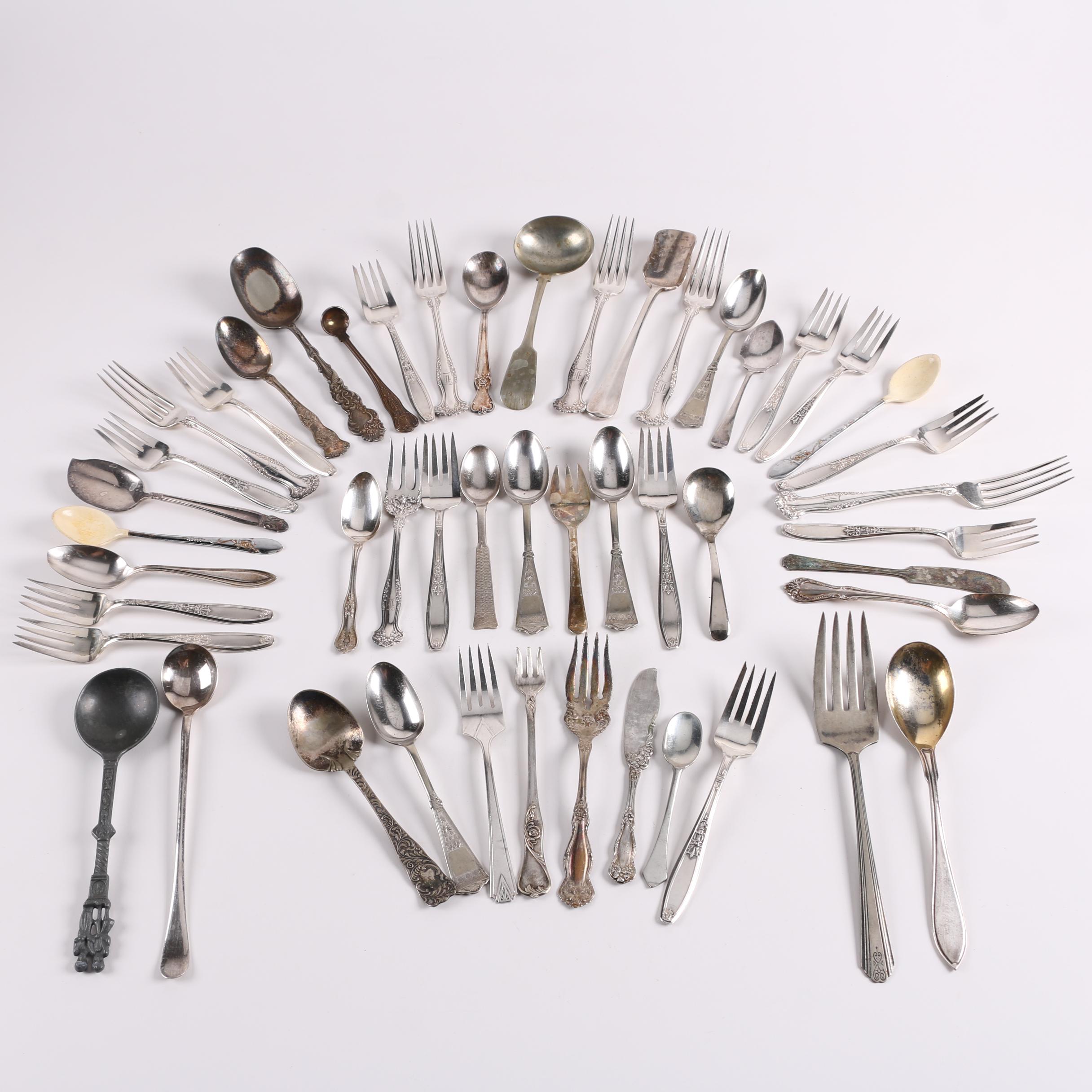 Silver Plate and Pewter Flatware Featuring 1847 Rogers Bros. EBTH