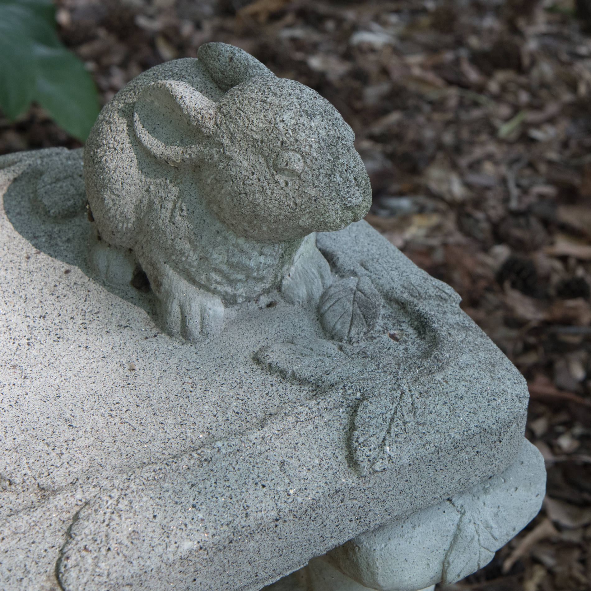 Concrete Rabbit Garden Bench EBTH