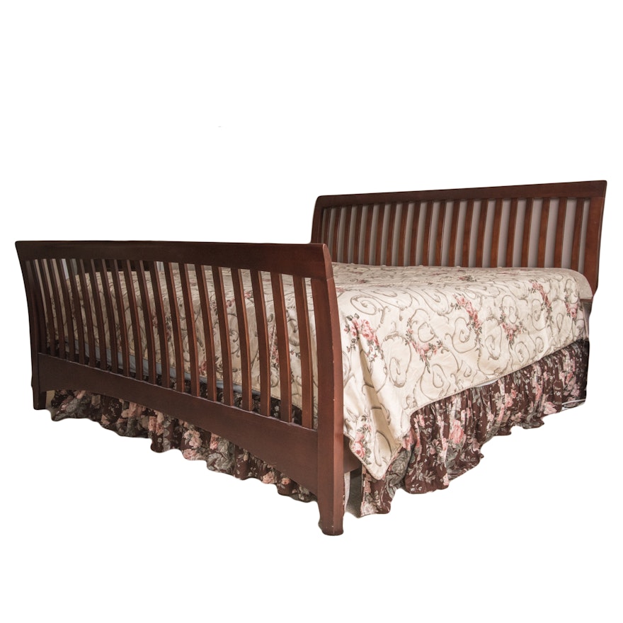 King Size Mission Style Cherry Bed Ebth