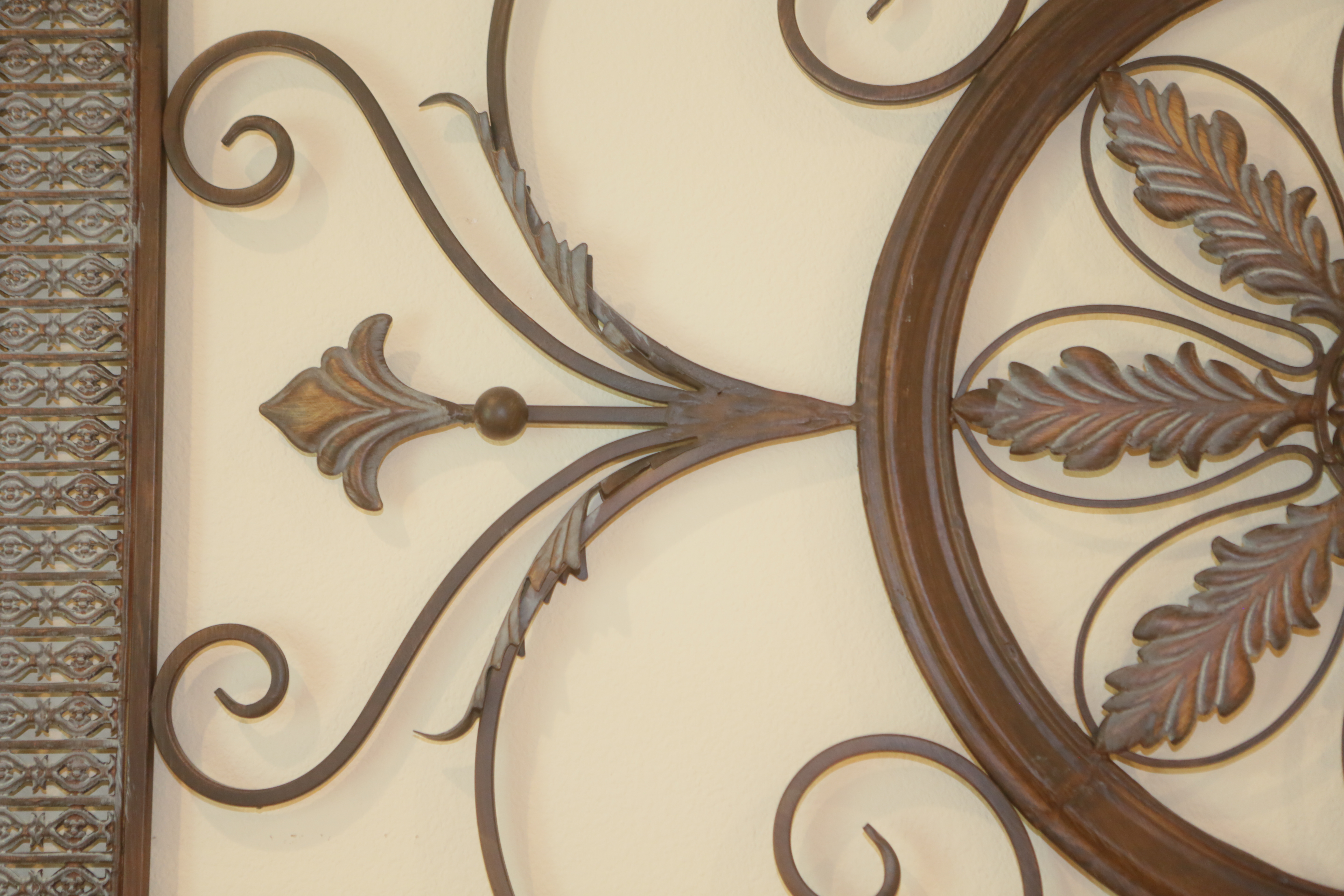 Framed Metal Architectural Wall Hanging EBTH