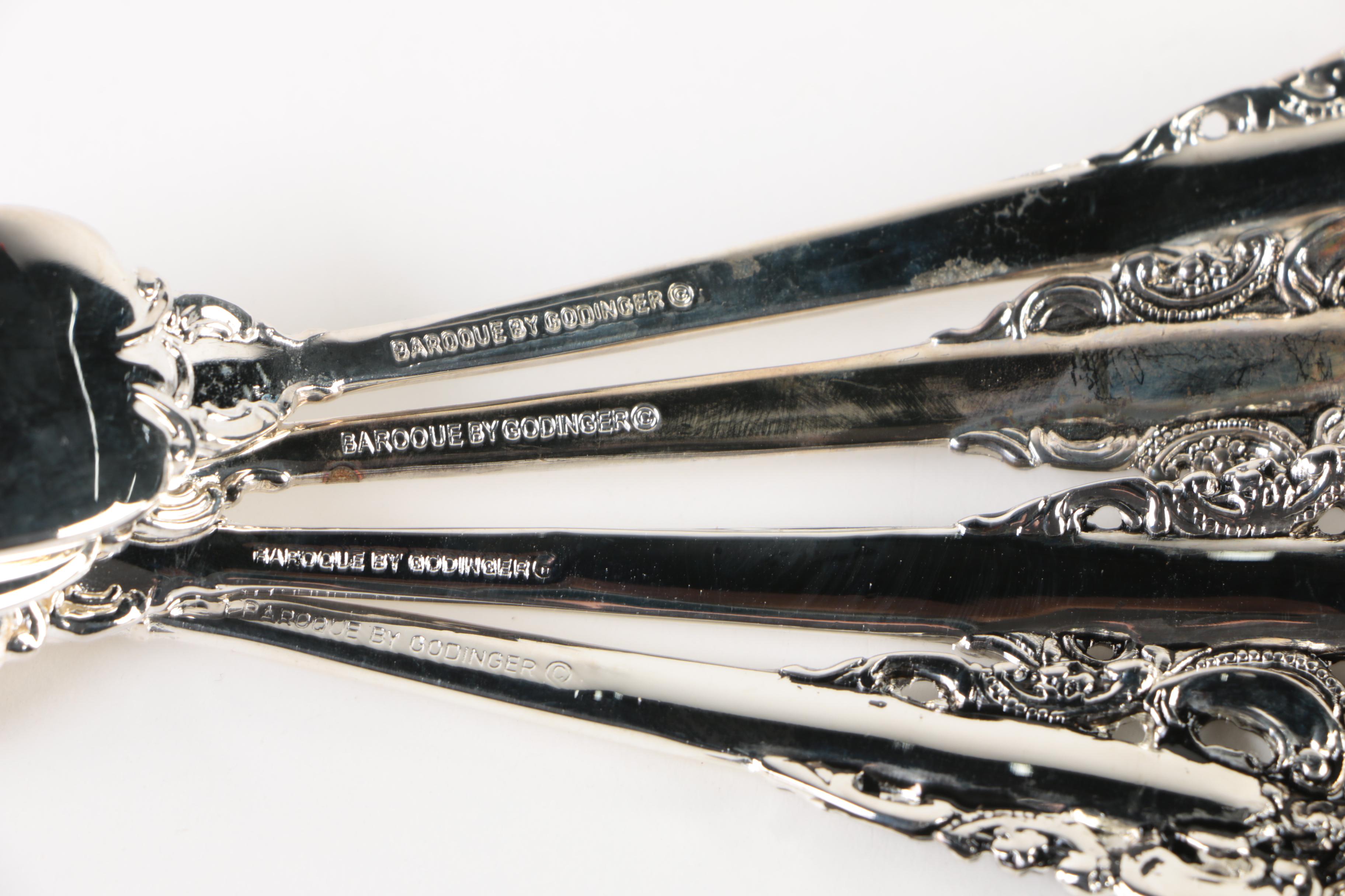 Godinger "Baroque" SilverPlated Flatware EBTH