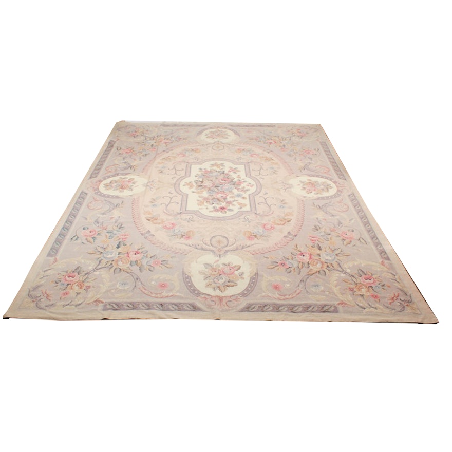 Fine Handmade French Aubusson Needlepoint Rug Ebth Fine Handmade French Aubusson Needlepoint Rug
