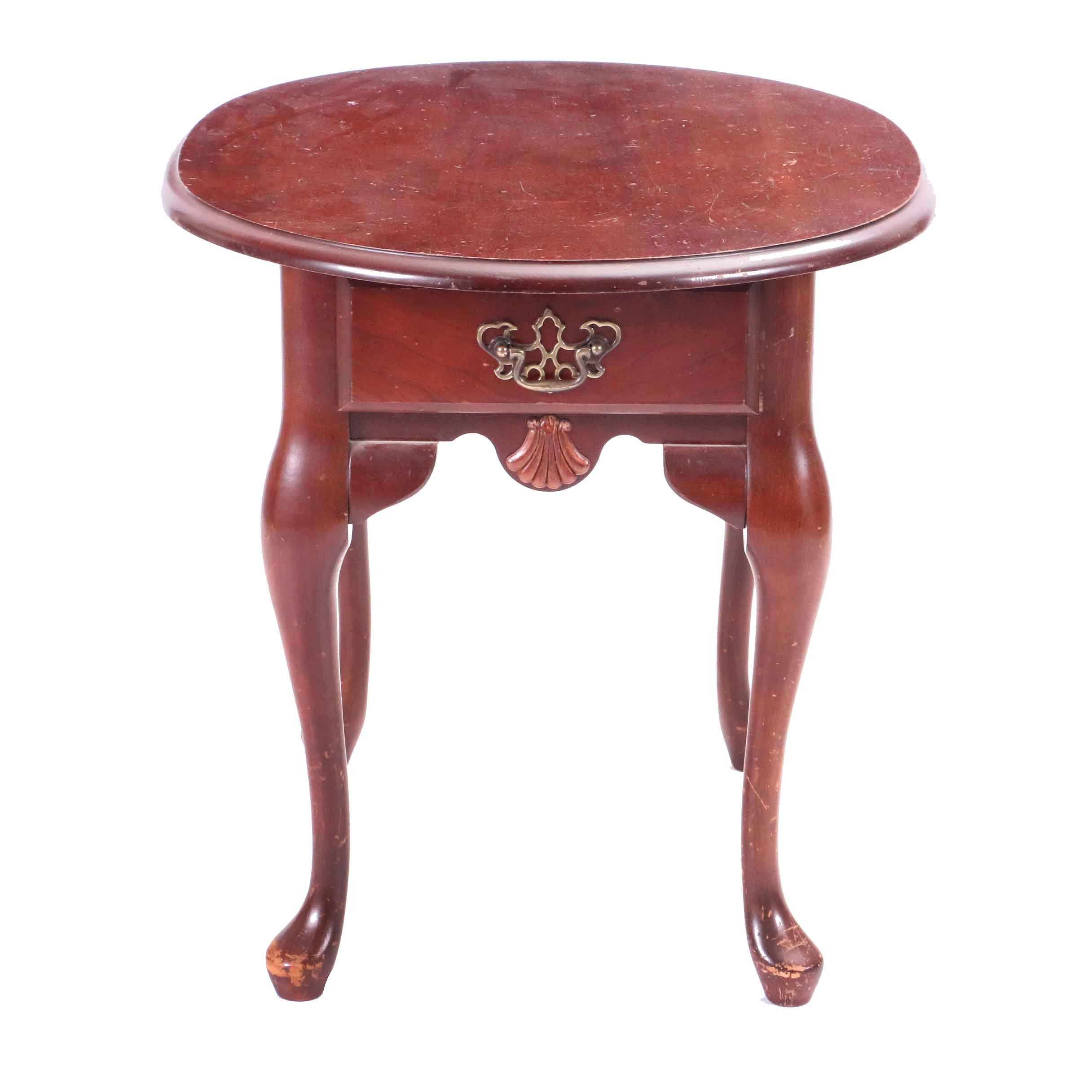 Queen Anne Style Side Table EBTH