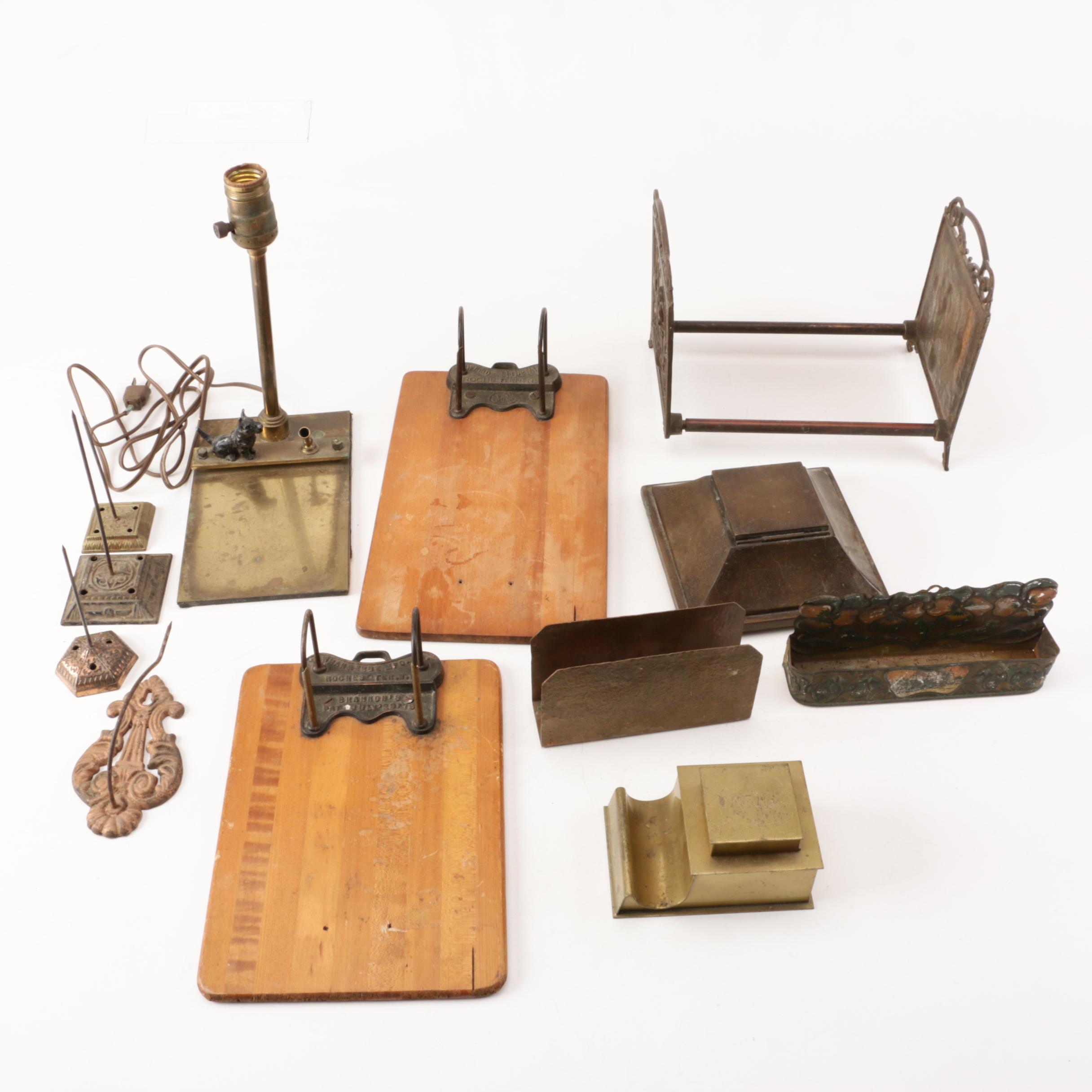 Vintage Inkwells And Other Desk Accessories Ebth