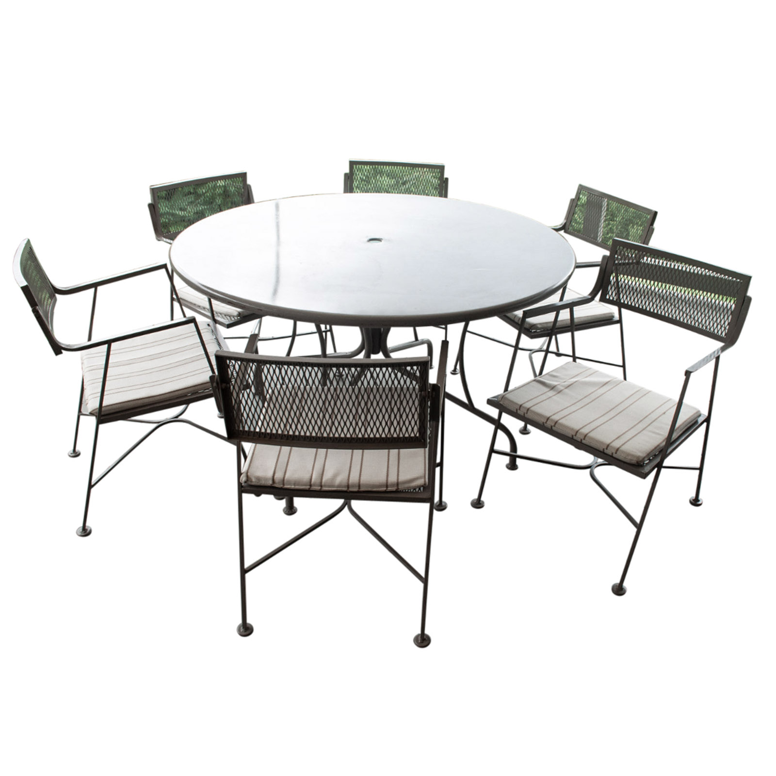 Vintage Outdoor Metal Table and Chair Set EBTH