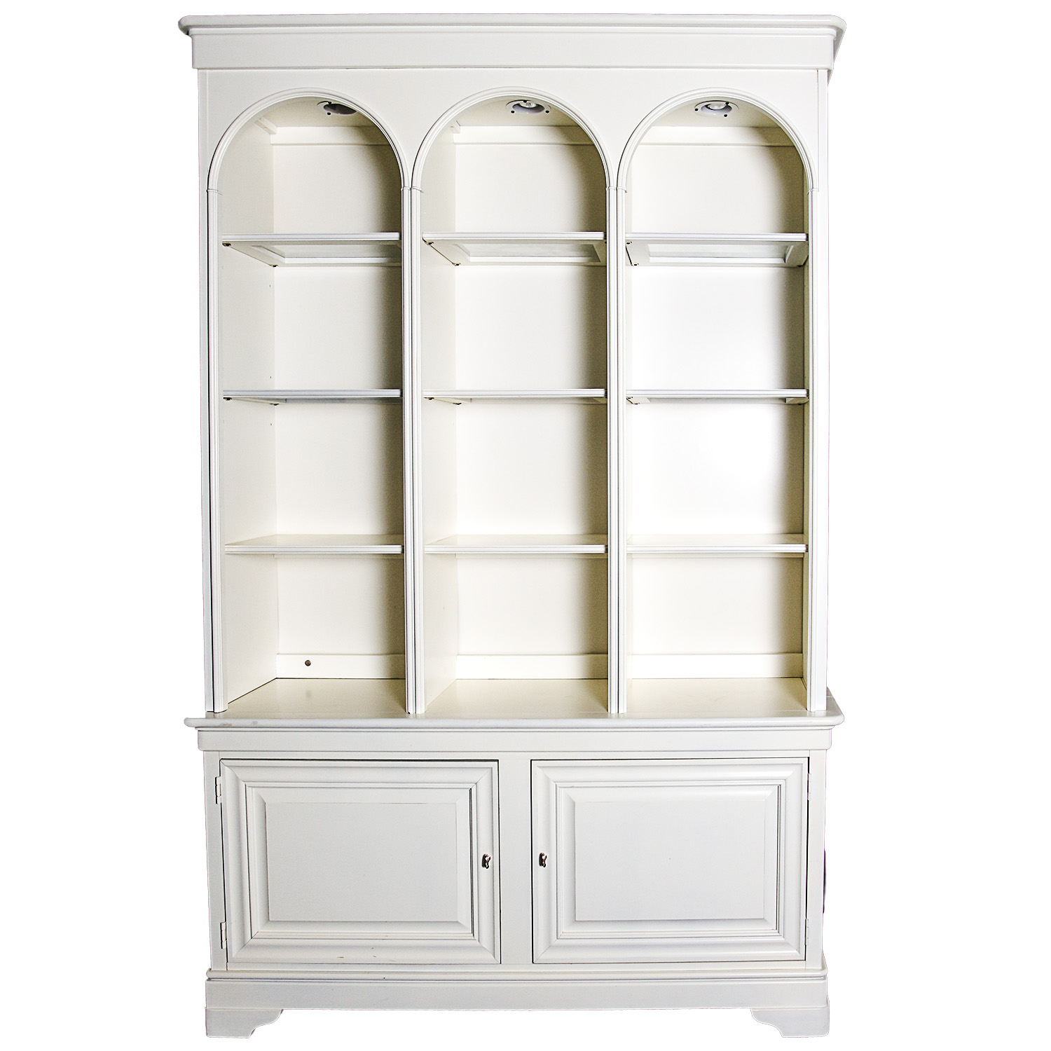 White Bookcase Cabinet By Stanley EBTH   18DAL211c 091 