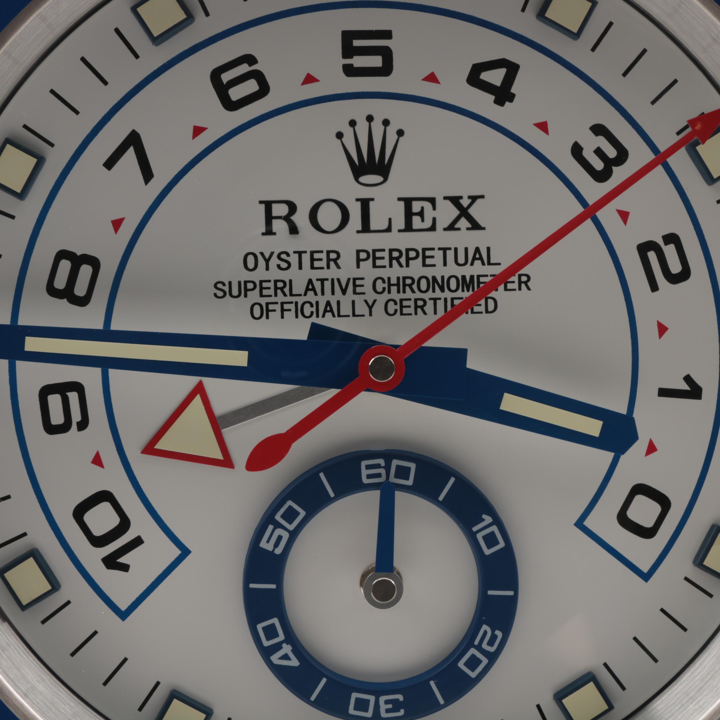 Rolex "YachtMaster II" Dealer Wall Clock EBTH