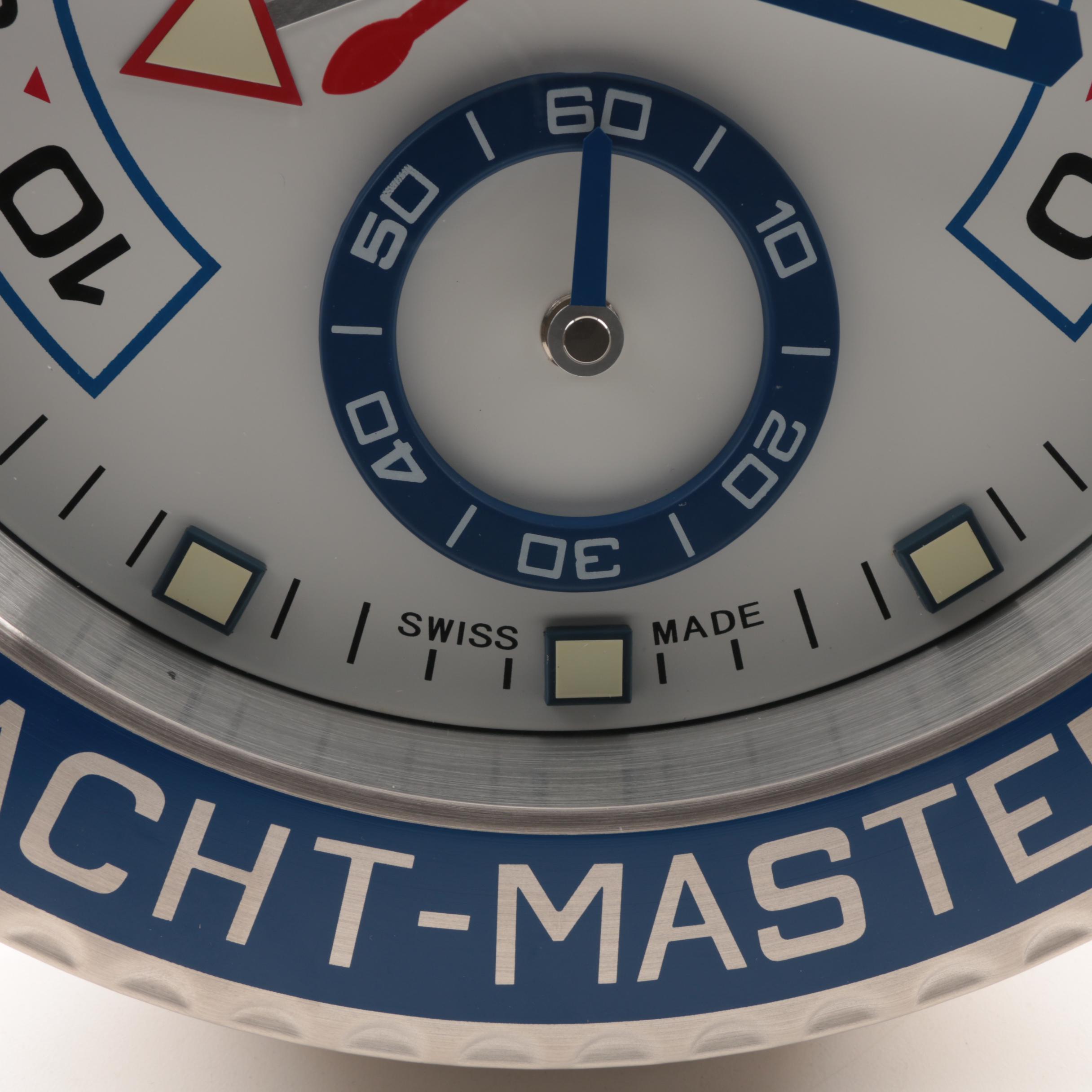Rolex "YachtMaster II" Dealer Wall Clock EBTH