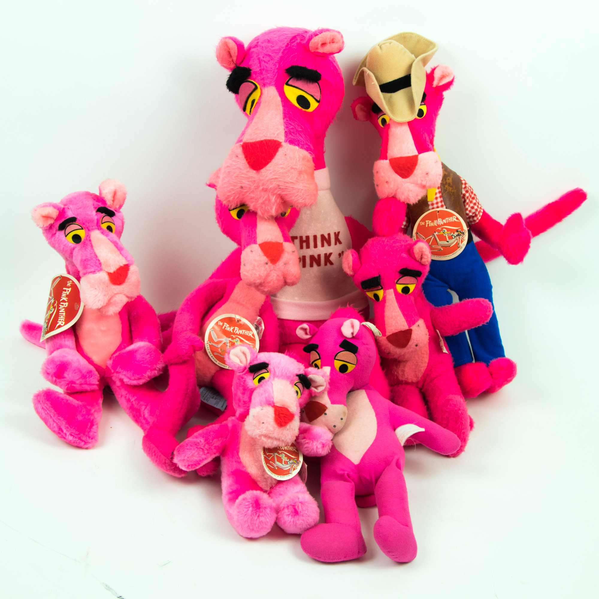 vintage pink panther stuffed animal