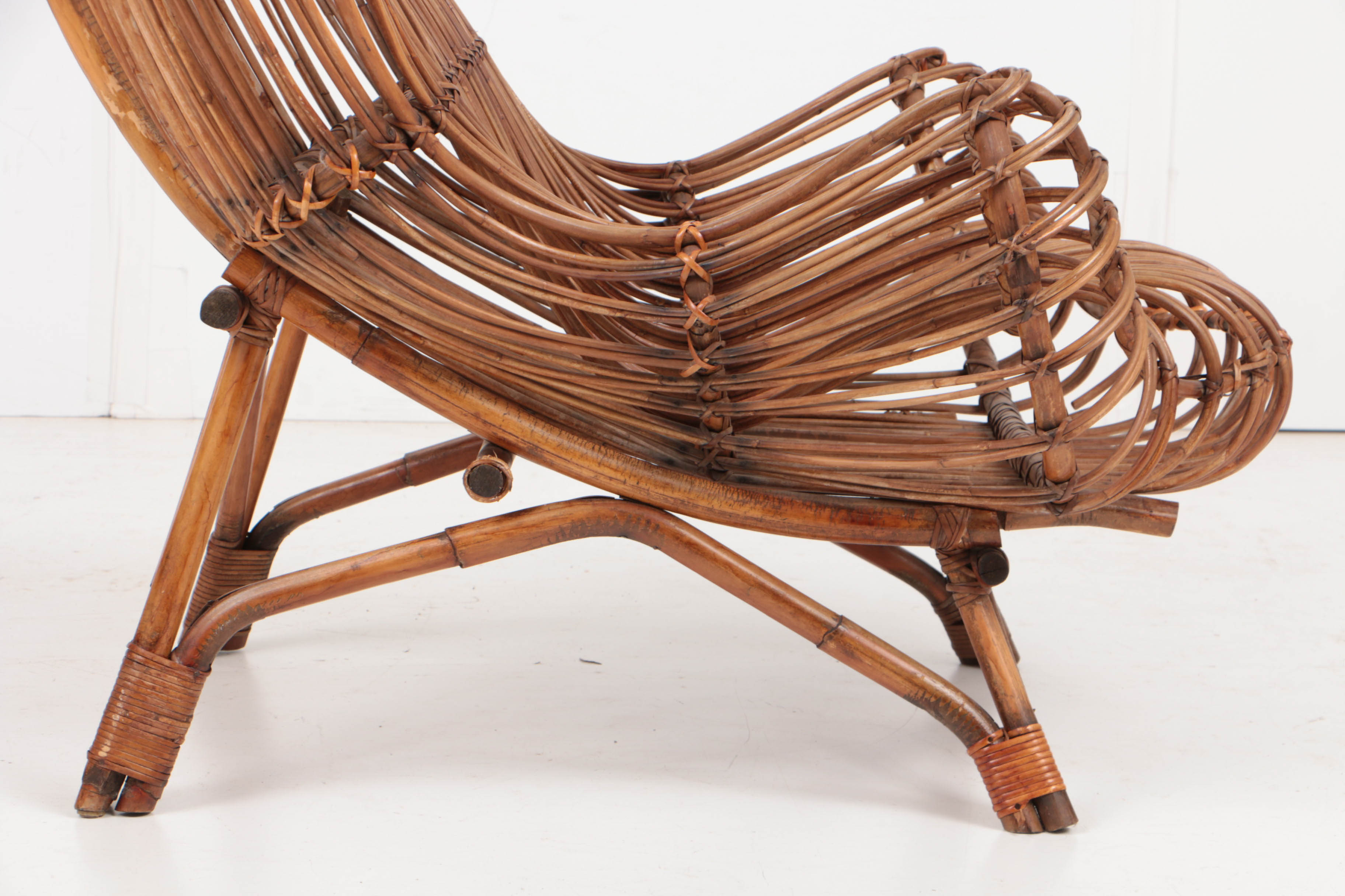Circa 1951 "Gala" Rattan Chair by Franco Albini | EBTH