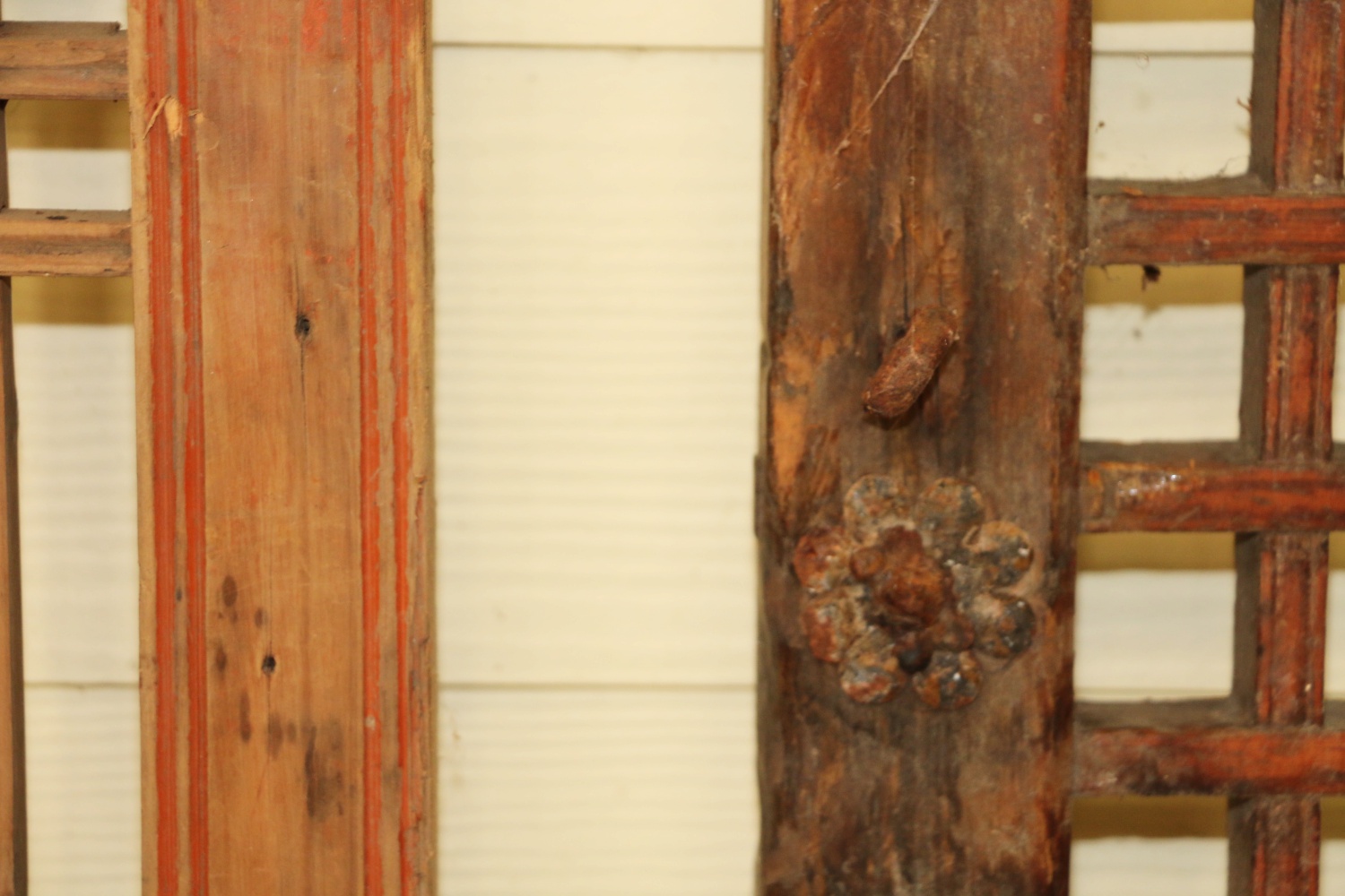 Antique Korean Yi Dynasty Pine Wood Window Shutters EBTH