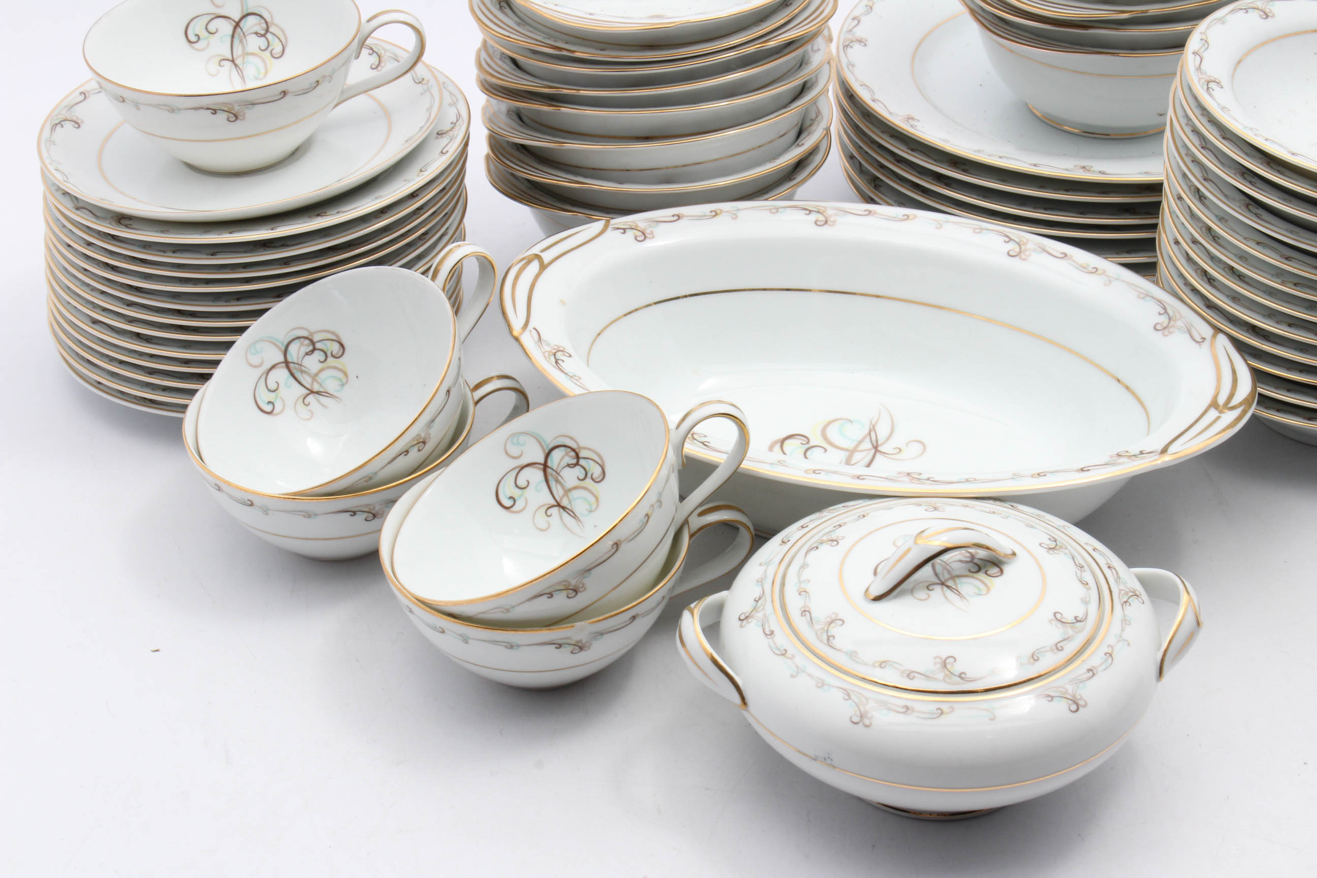 Mid Century Noritake "Esteem" Dinnerware EBTH