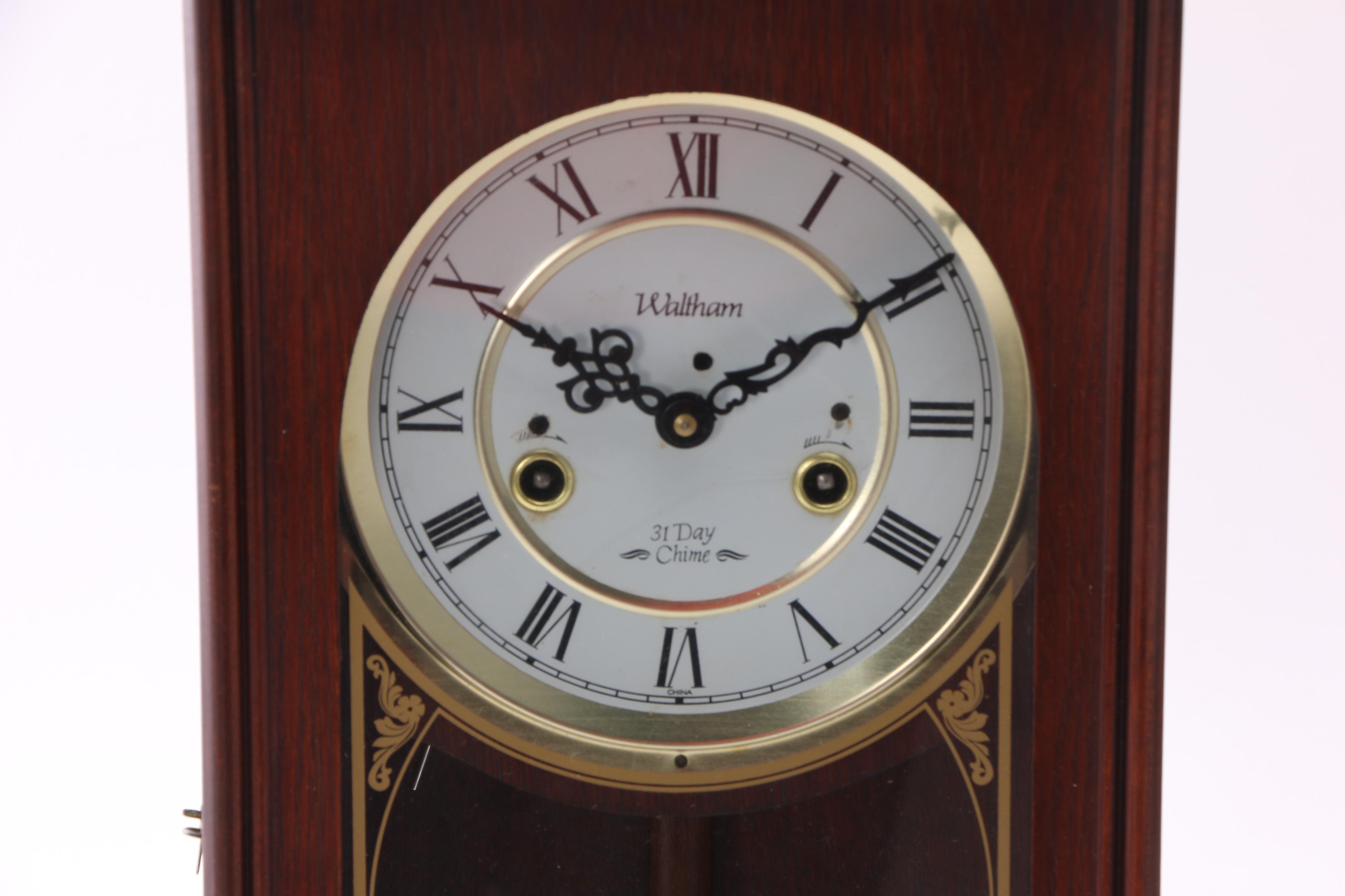 Contemporary Waltham 31 Day Chime Wall Clock EBTH