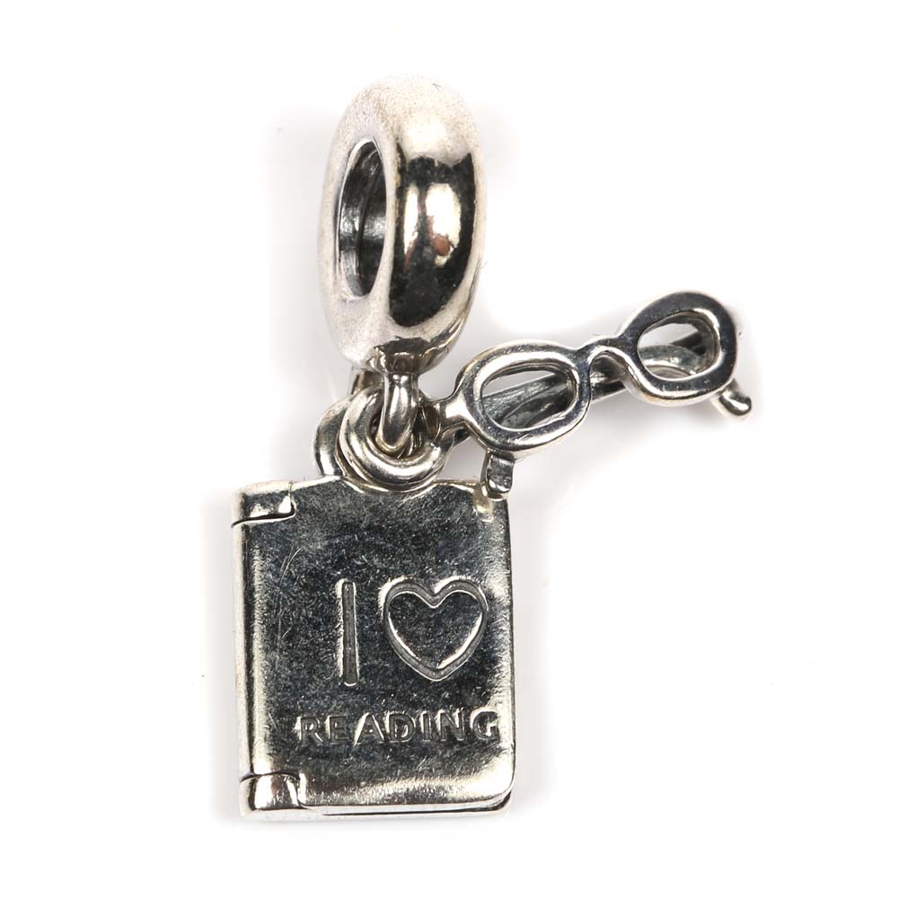 i love reading charm pandora