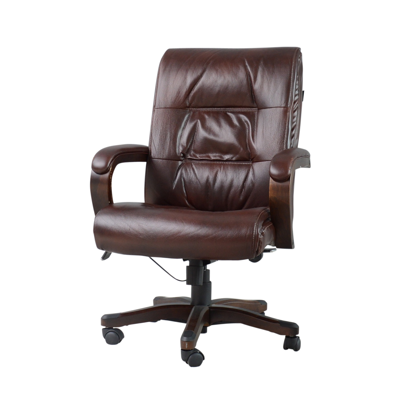 Broyhill Leather Adjustable Executive Chair EBTH   DSC 0157 