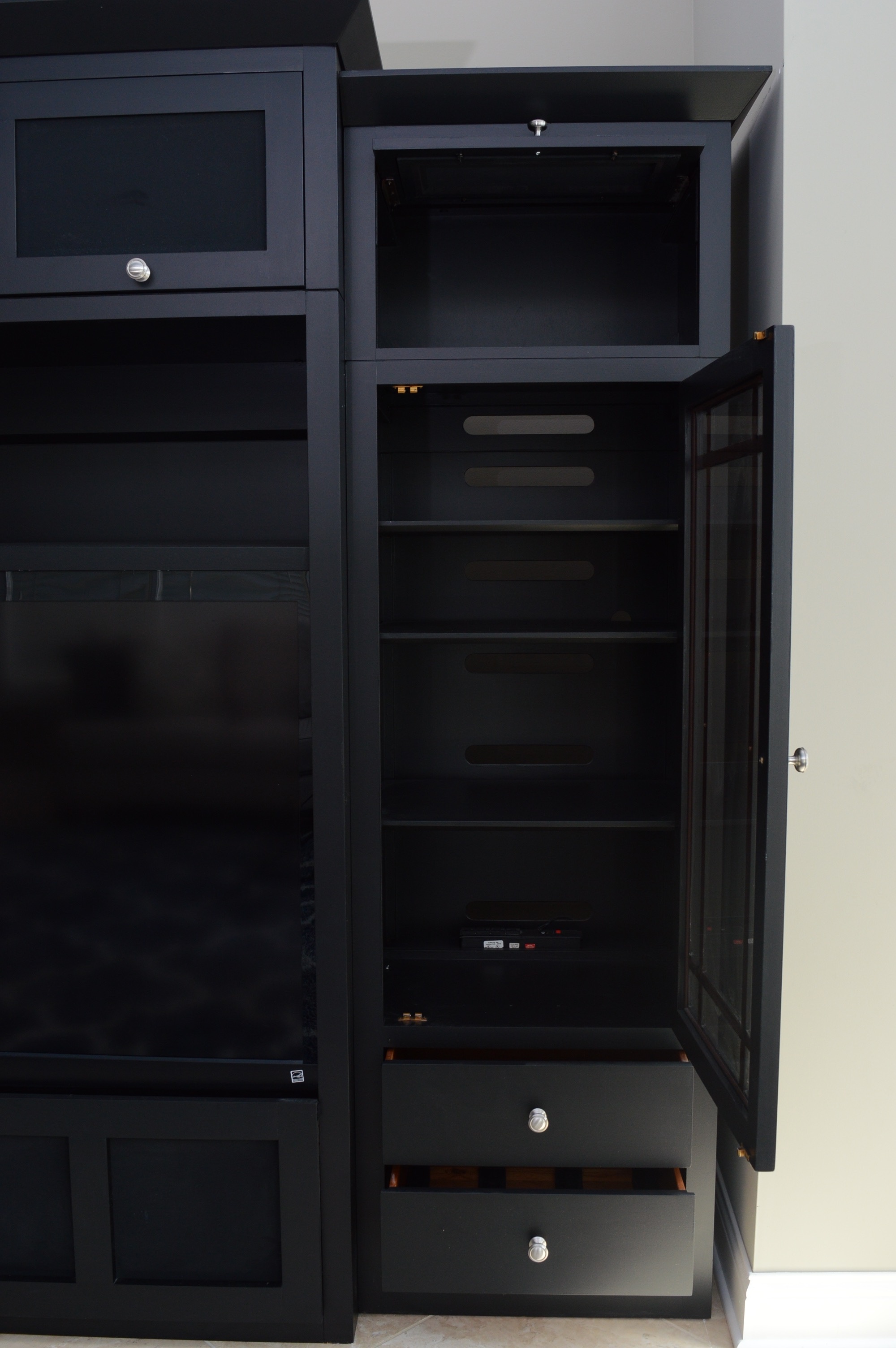 Ethan Allen Three Piece Entertainment Center EBTH