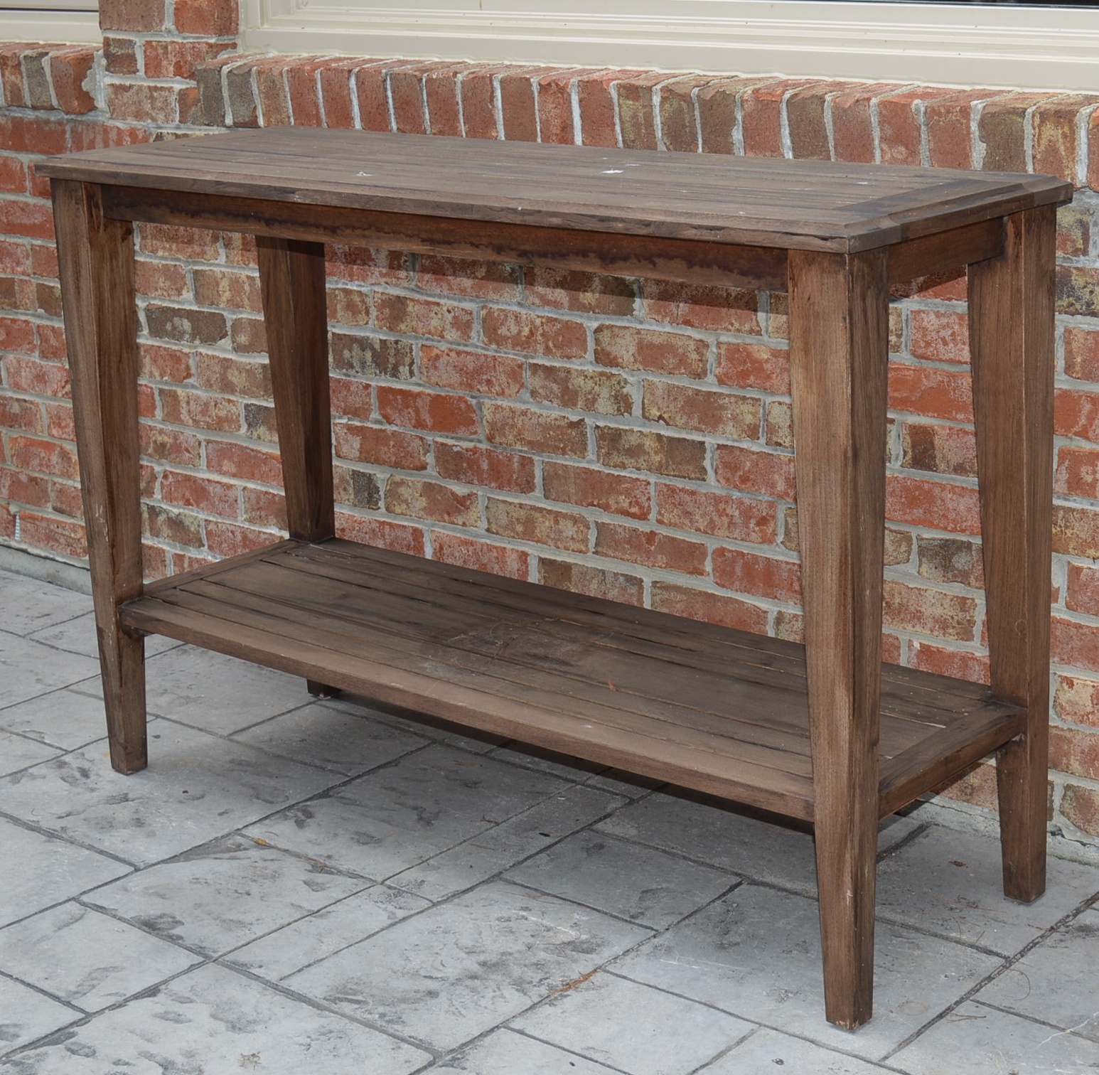 Smith & Hawken Teak Wood Patio Dining Set with Cushions EBTH