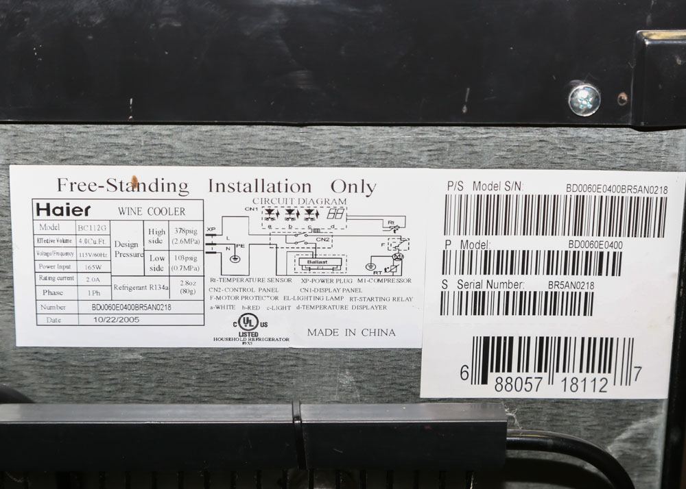 Haier Home Wine Cooler EBTH