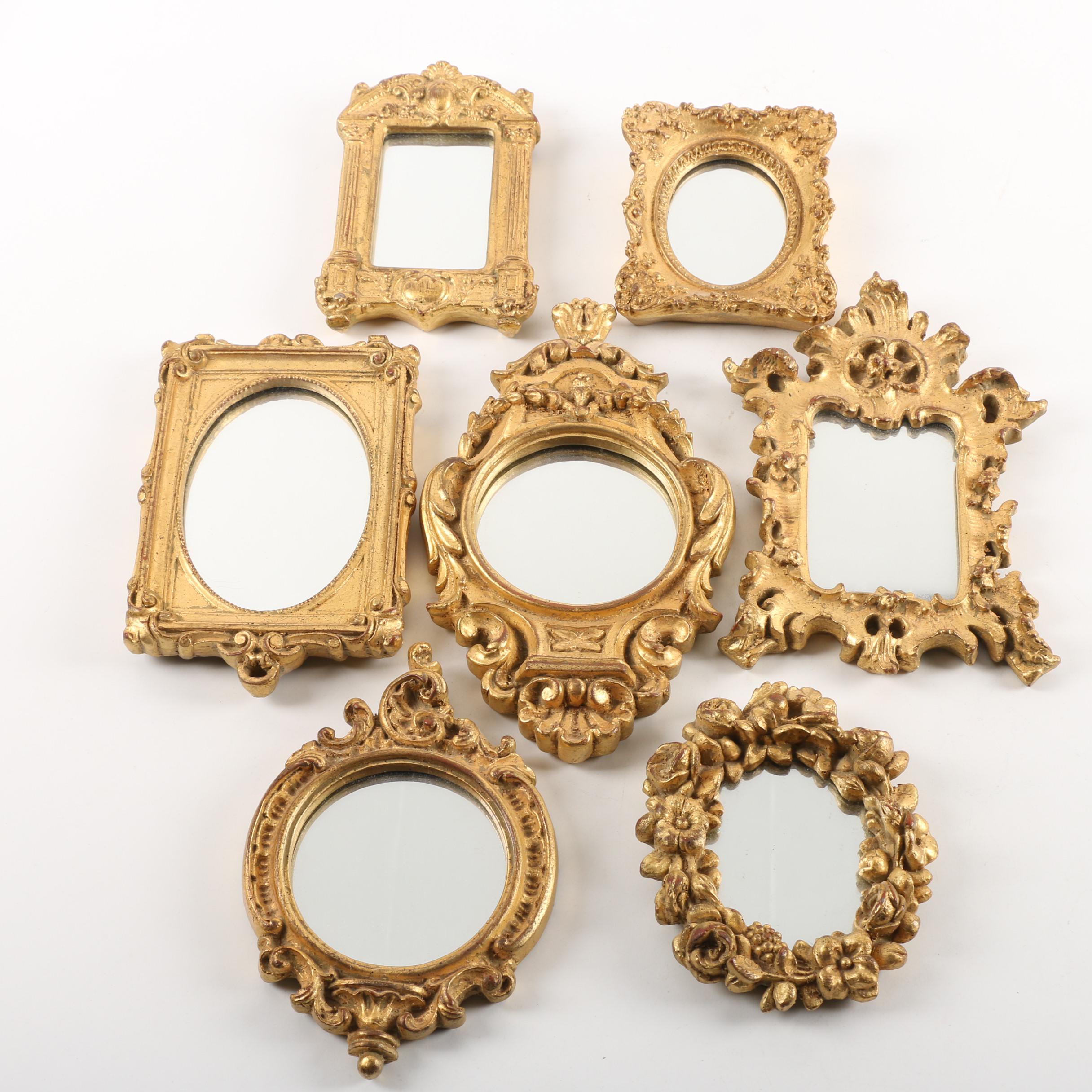 Miniature Mirrors with GoldTone Frames EBTH