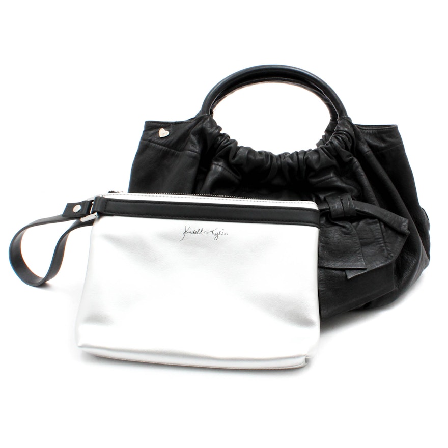 Kendall Kylie Metallic Leather And Felix Rey New York Black Kendall Kylie Metallic Leather And Felix Rey New York Black Handbags