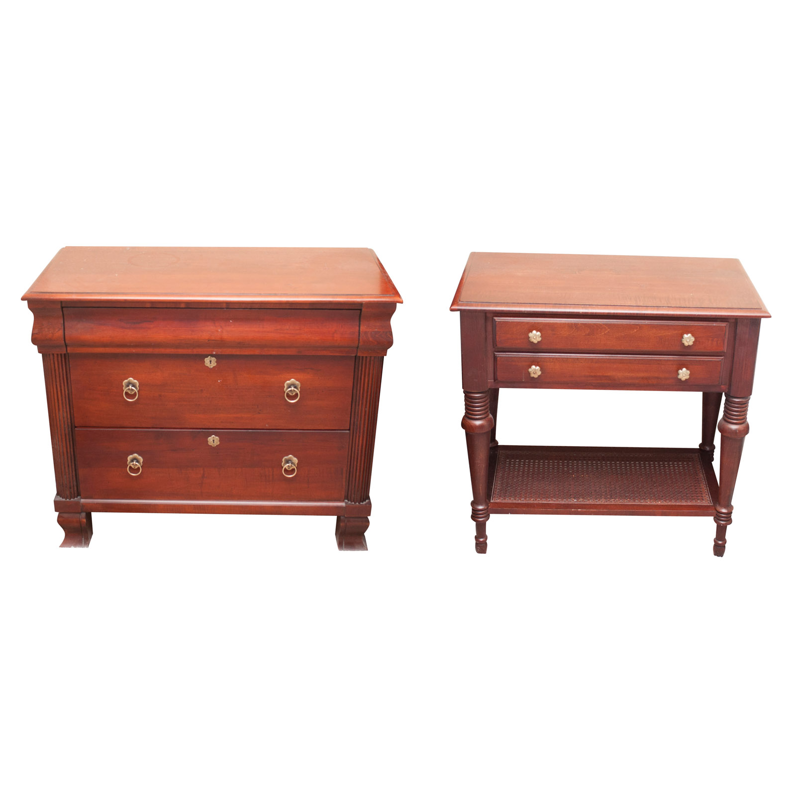 Ethan Allen British Classics Daryn And Cayman Night Stands Ebth